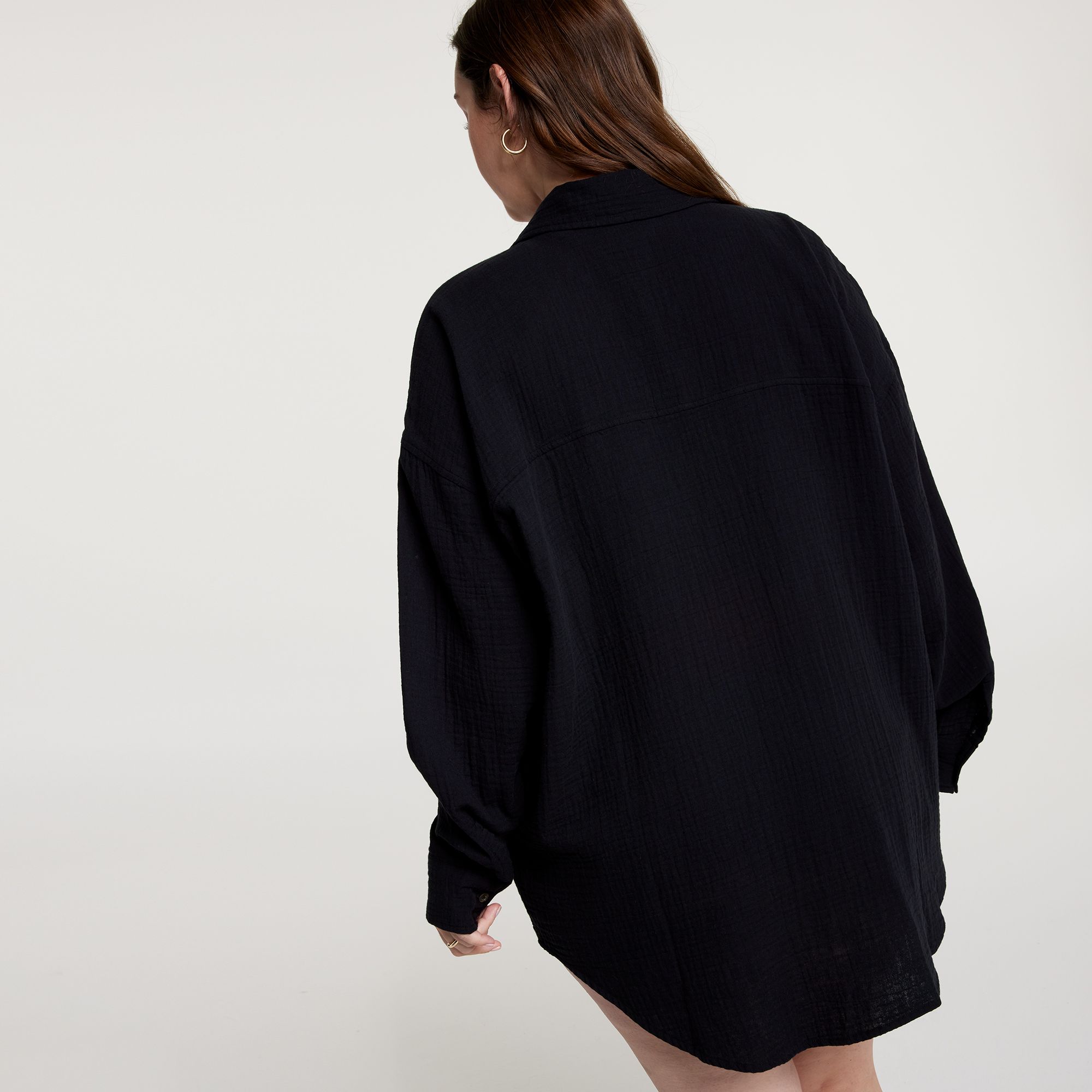 CALIA Women's Oversized Long Sleeve Button Down Cover Up product image