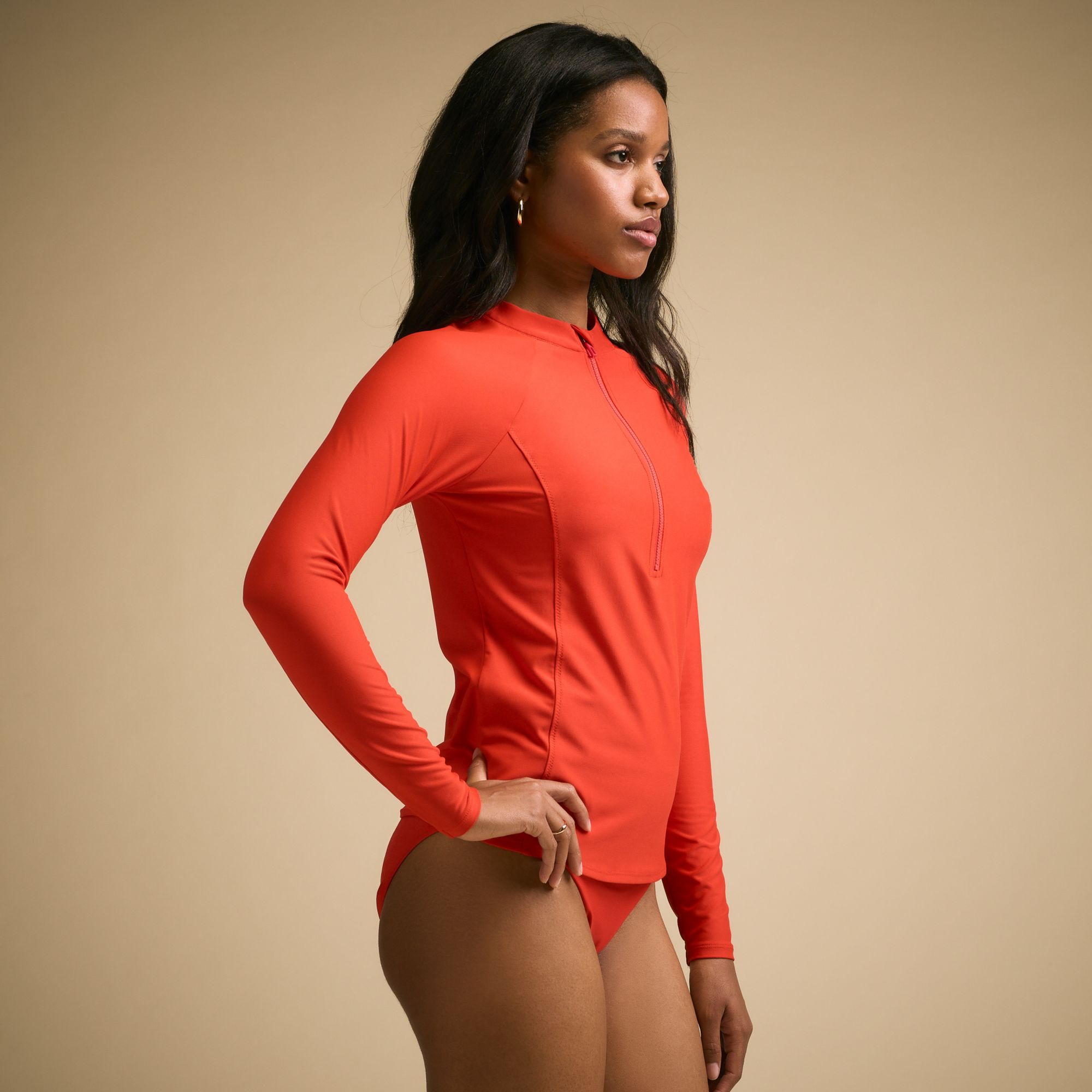 CALIA Women's Swim 3/4” Zip Rashguard product image