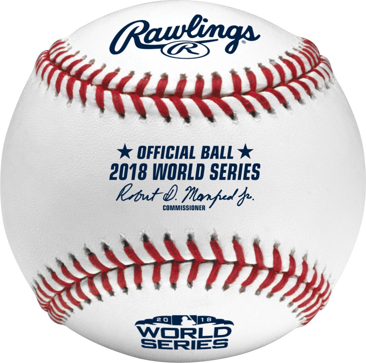 Rawlings 2018 World Series Baseball w/ Display Case