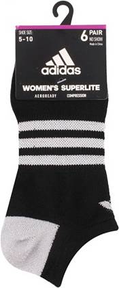 adidas Women's Superlite Shine No Show Socks – 6 Pack product image