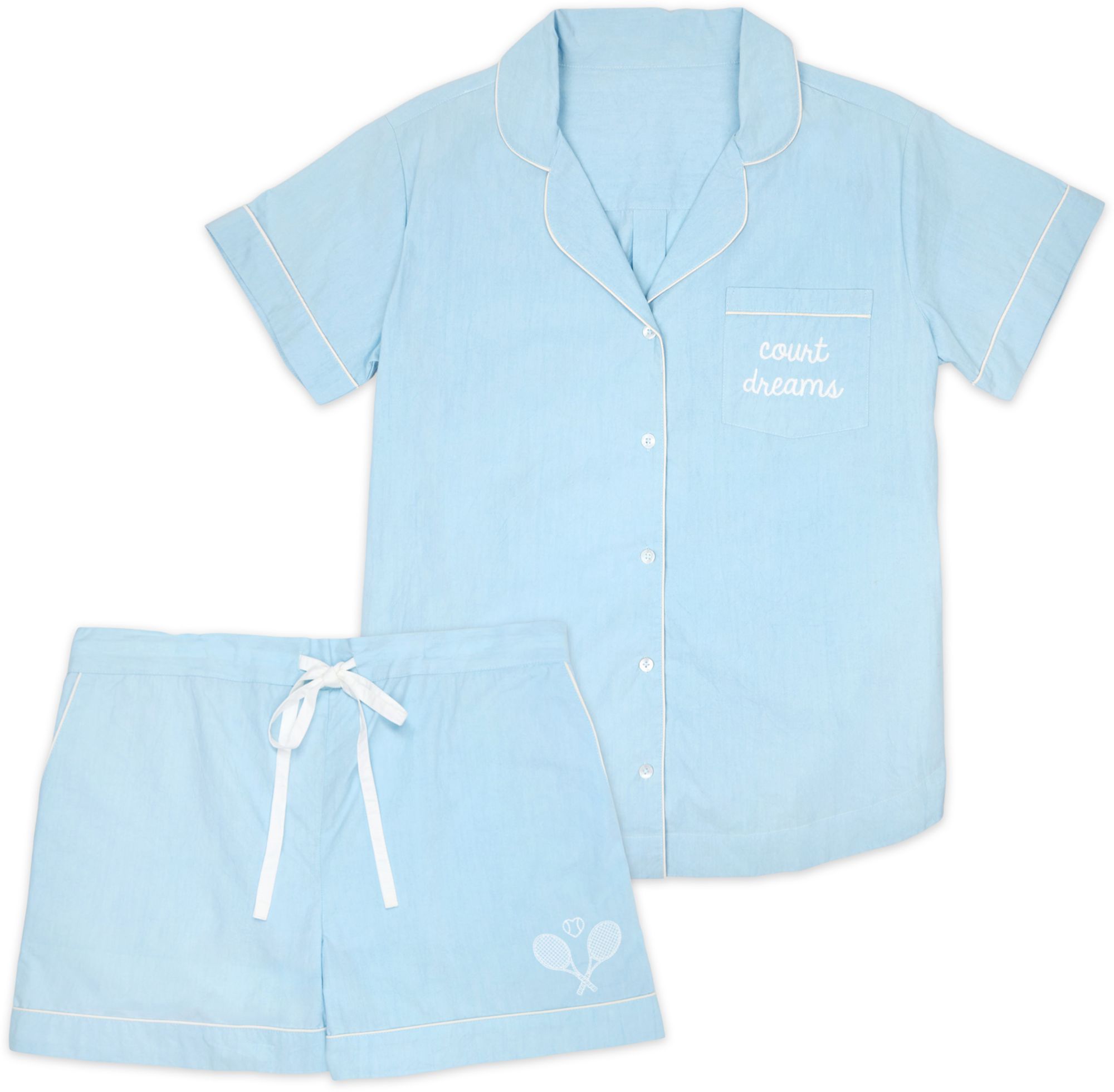 Ame and Lulu Women's Short Tennis Pajama Set product image