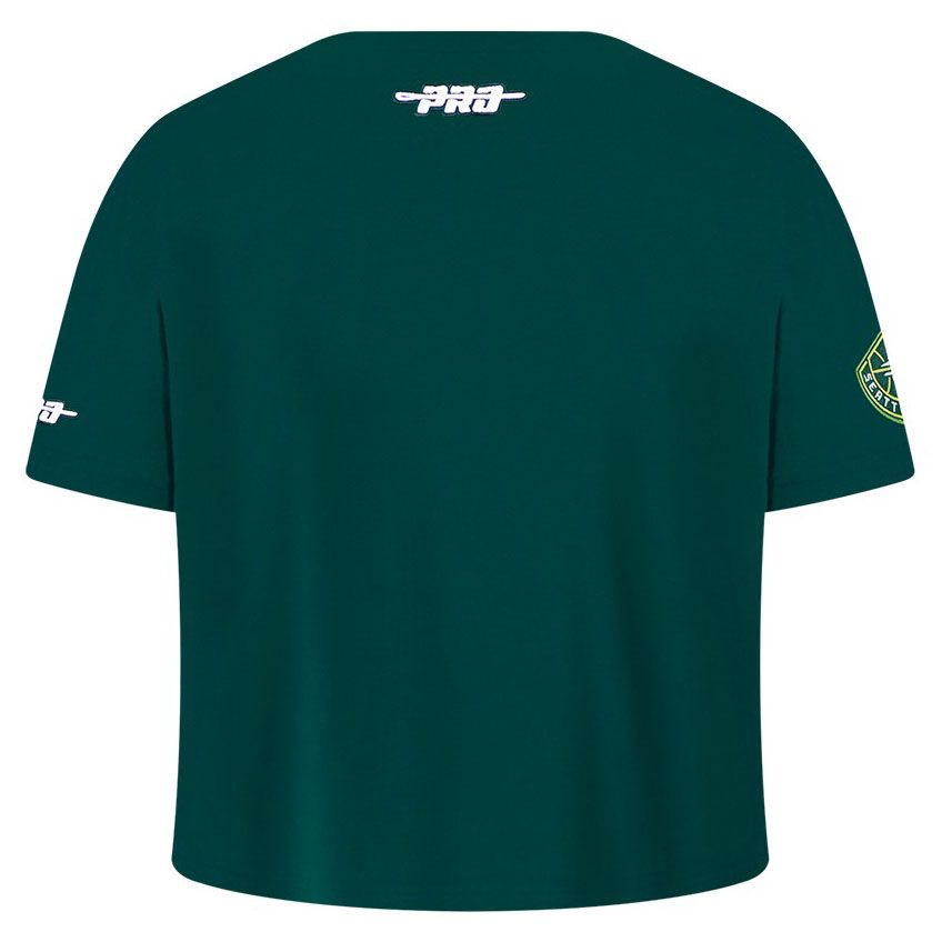 Pro Standard Girls' Seattle Storm Forest Green Paradise Boxy T-Shirt product image