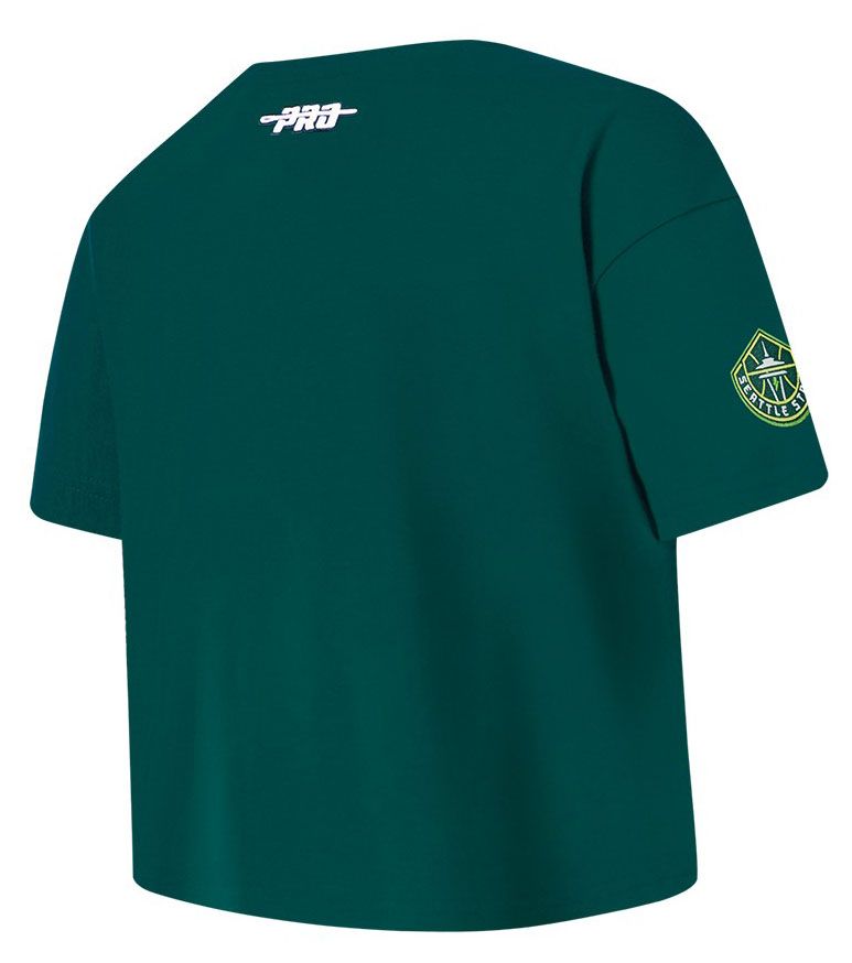 Pro Standard Girls' Seattle Storm Forest Green Paradise Boxy T-Shirt product image