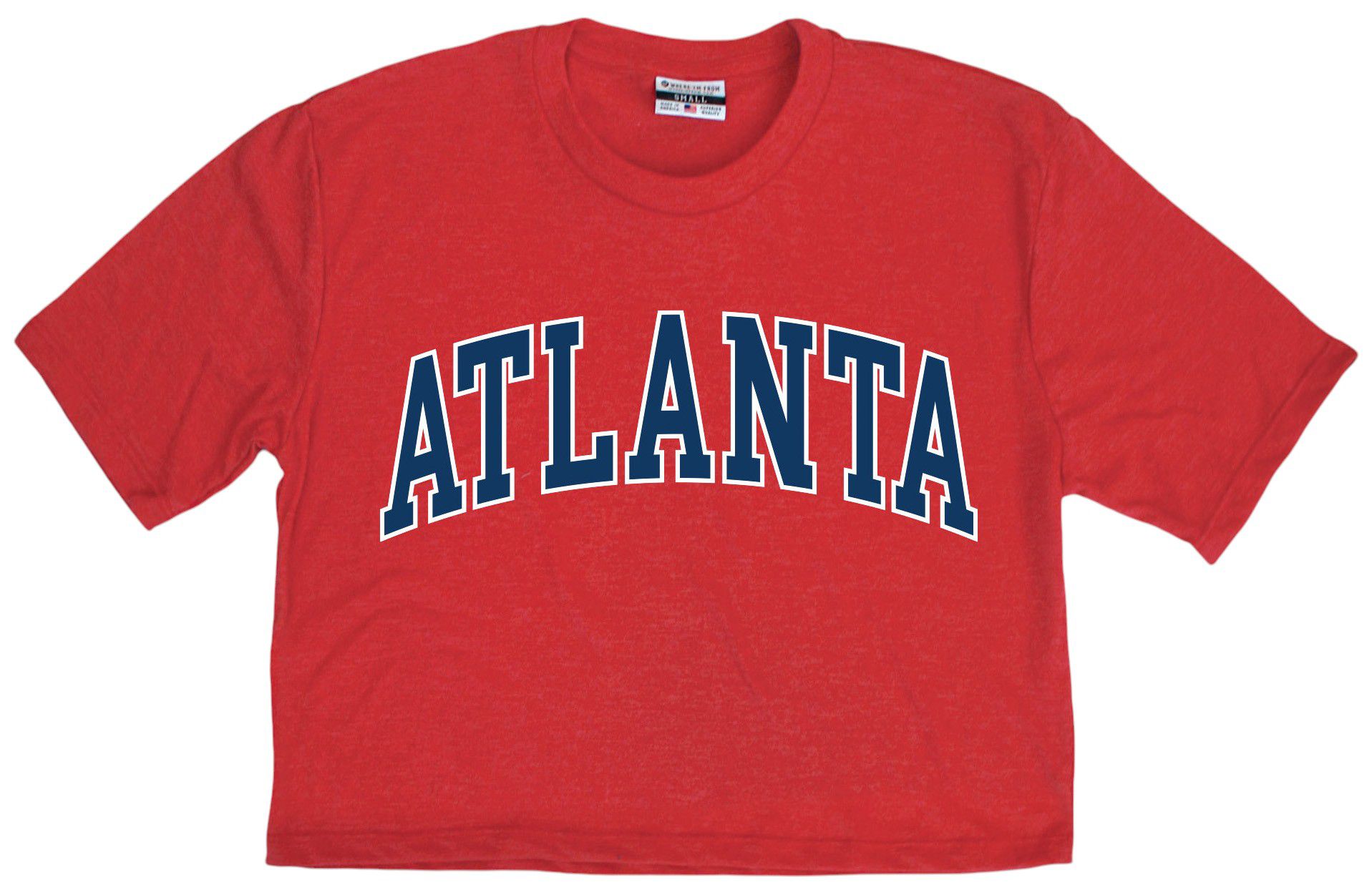 Where I'm From Adult Atlanta Red 2Sided Cropped T-Shirt product image