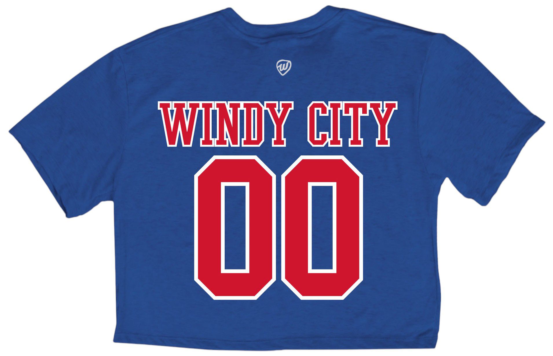 Where I'm From Adult Chicago Blue 2Sided Cropped T-Shirt product image