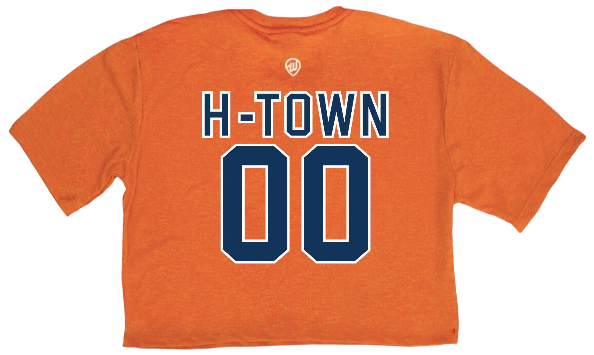 Where I'm From Adult Houston Orange 2Sided Cropped T-Shirt product image