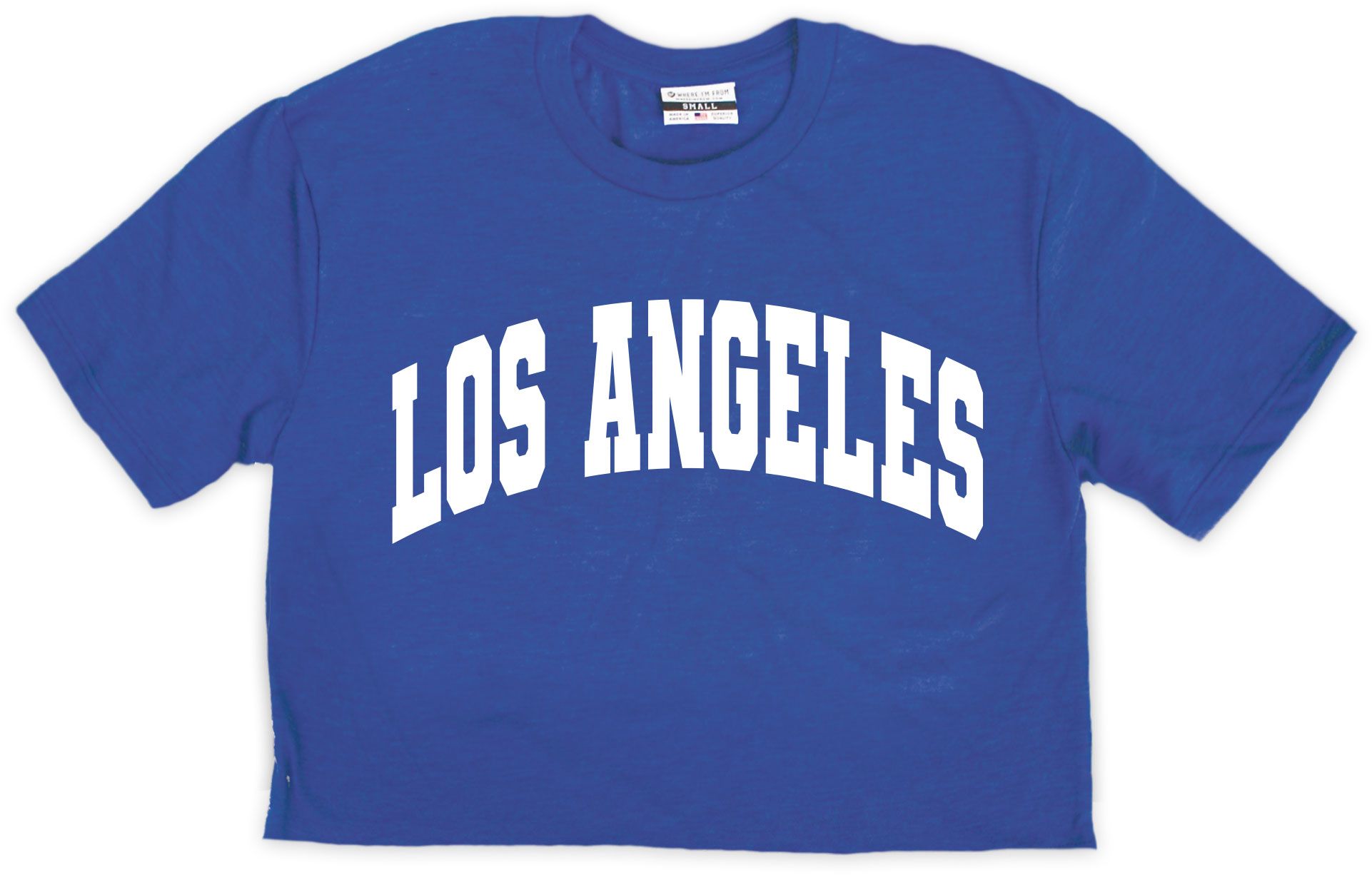 Where I'm From Women's Los Angeles Royal Cropped T-Shirt product image