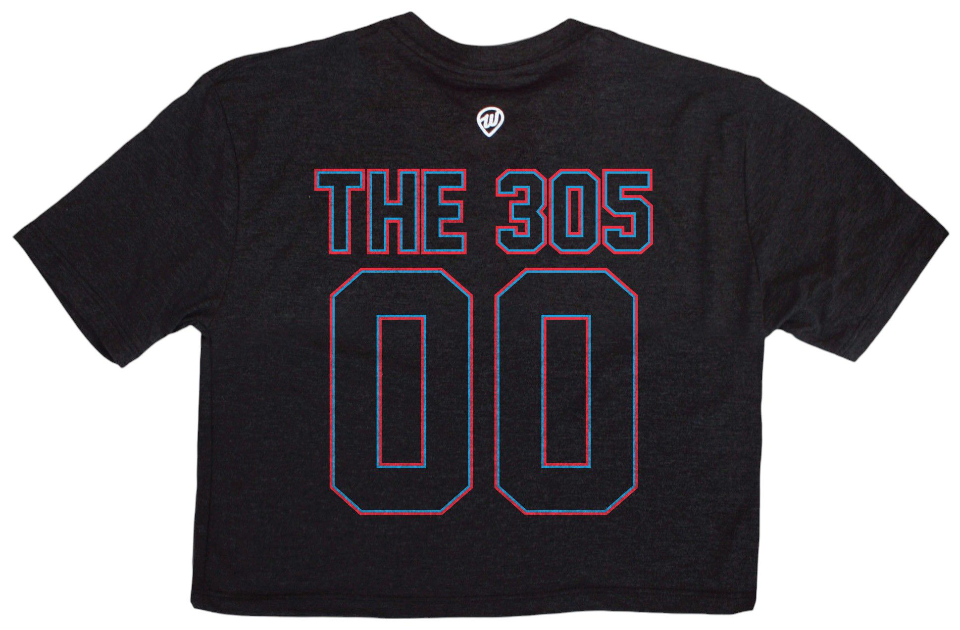 Where I'm From Adult Miami Black 2Sided Cropped T-Shirt product image