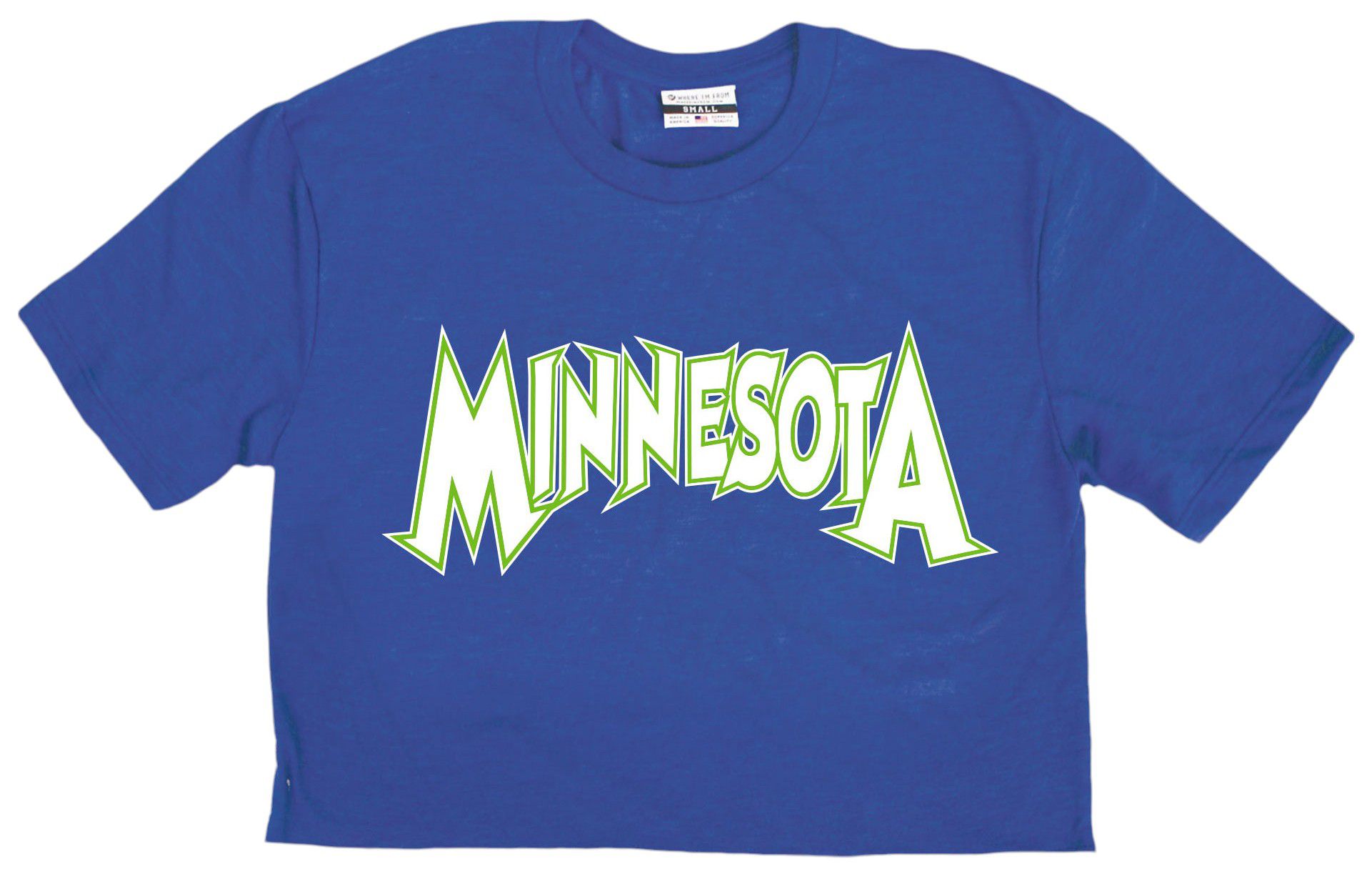 Where I'm From Women's Minnesota 2Sided Double Zero Cropped T-Shirt product image