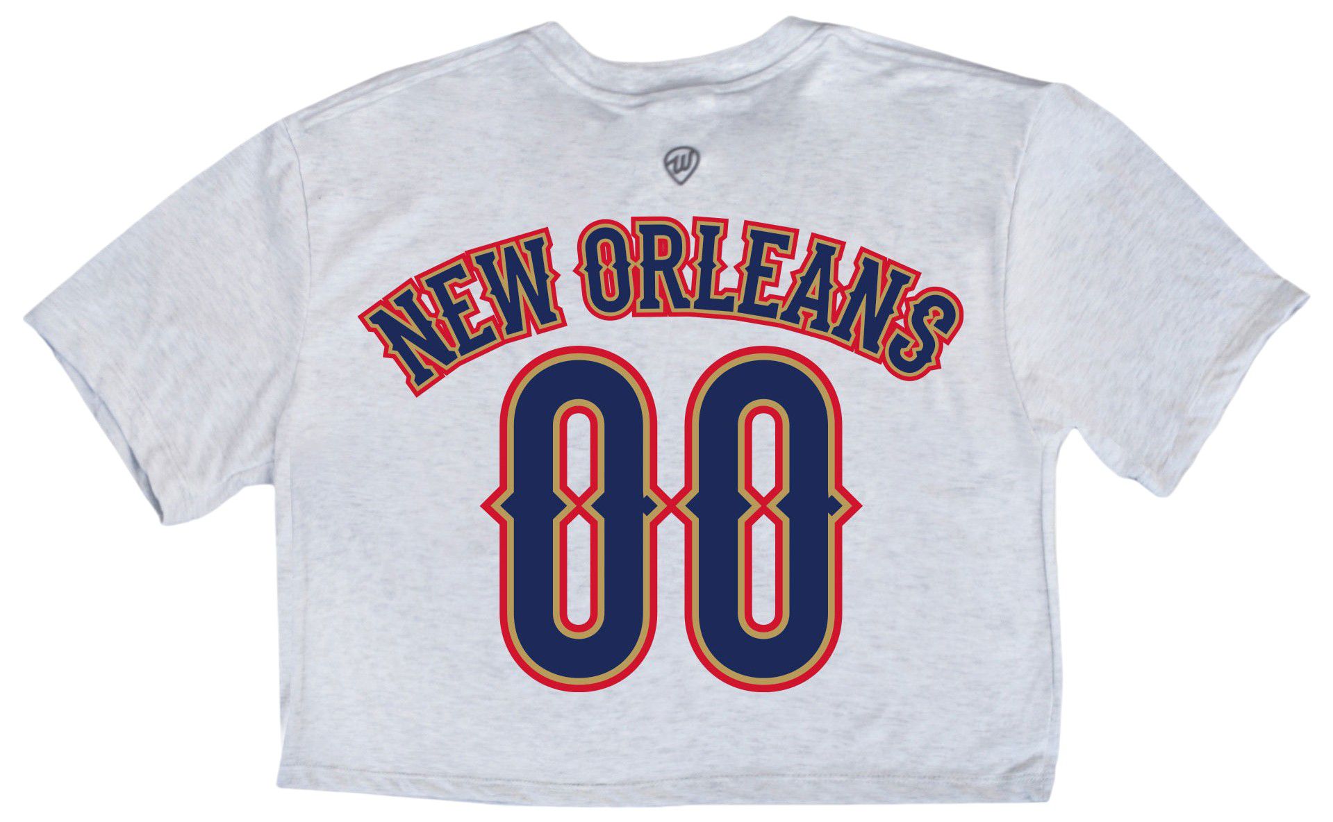 Where I'm From Women's New Orleans 2Sided Double Zero Cropped T-Shirt product image