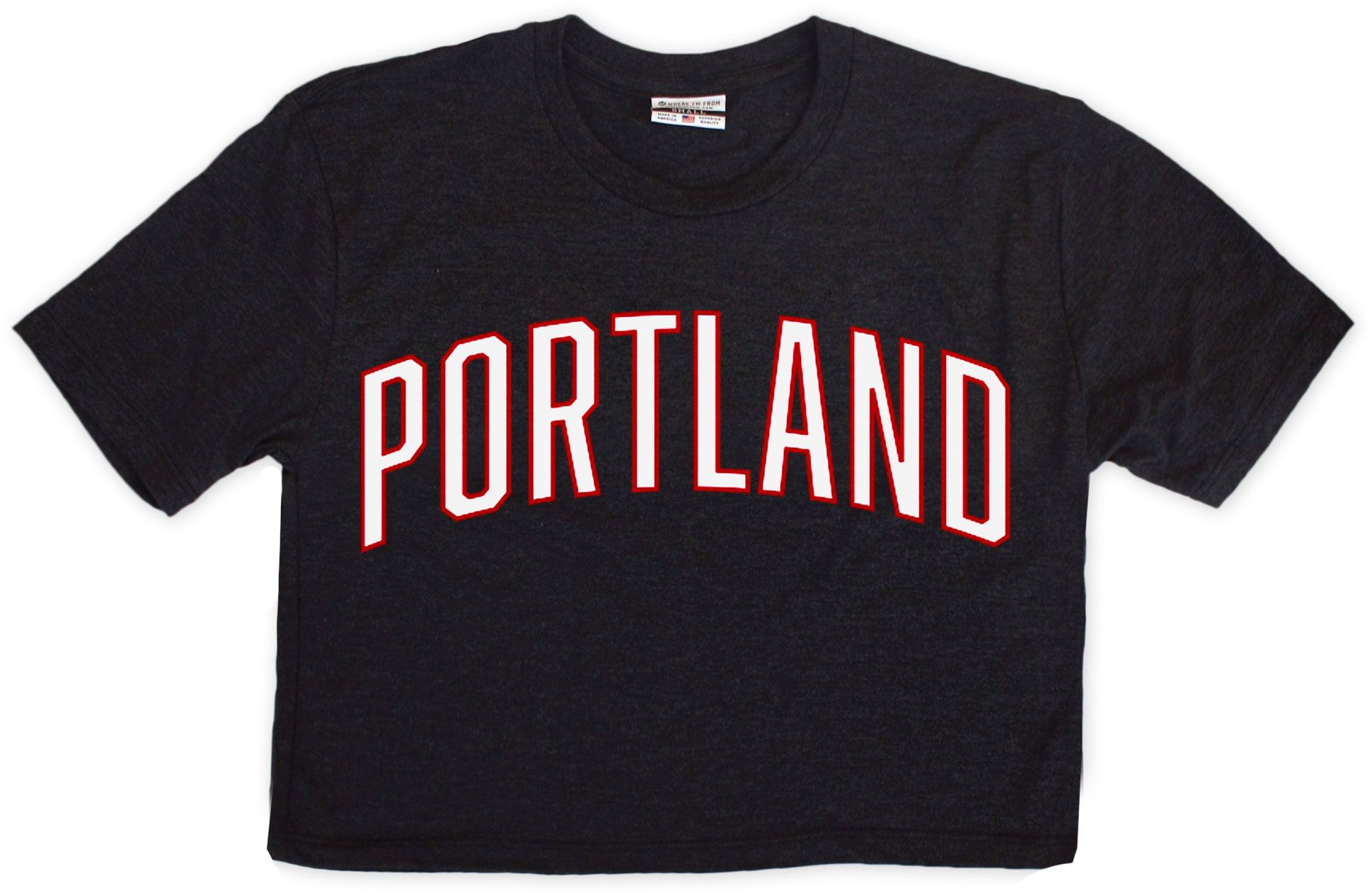 Where I'm From Women's Portland 2Sided Double Zero Cropped T-Shirt product image