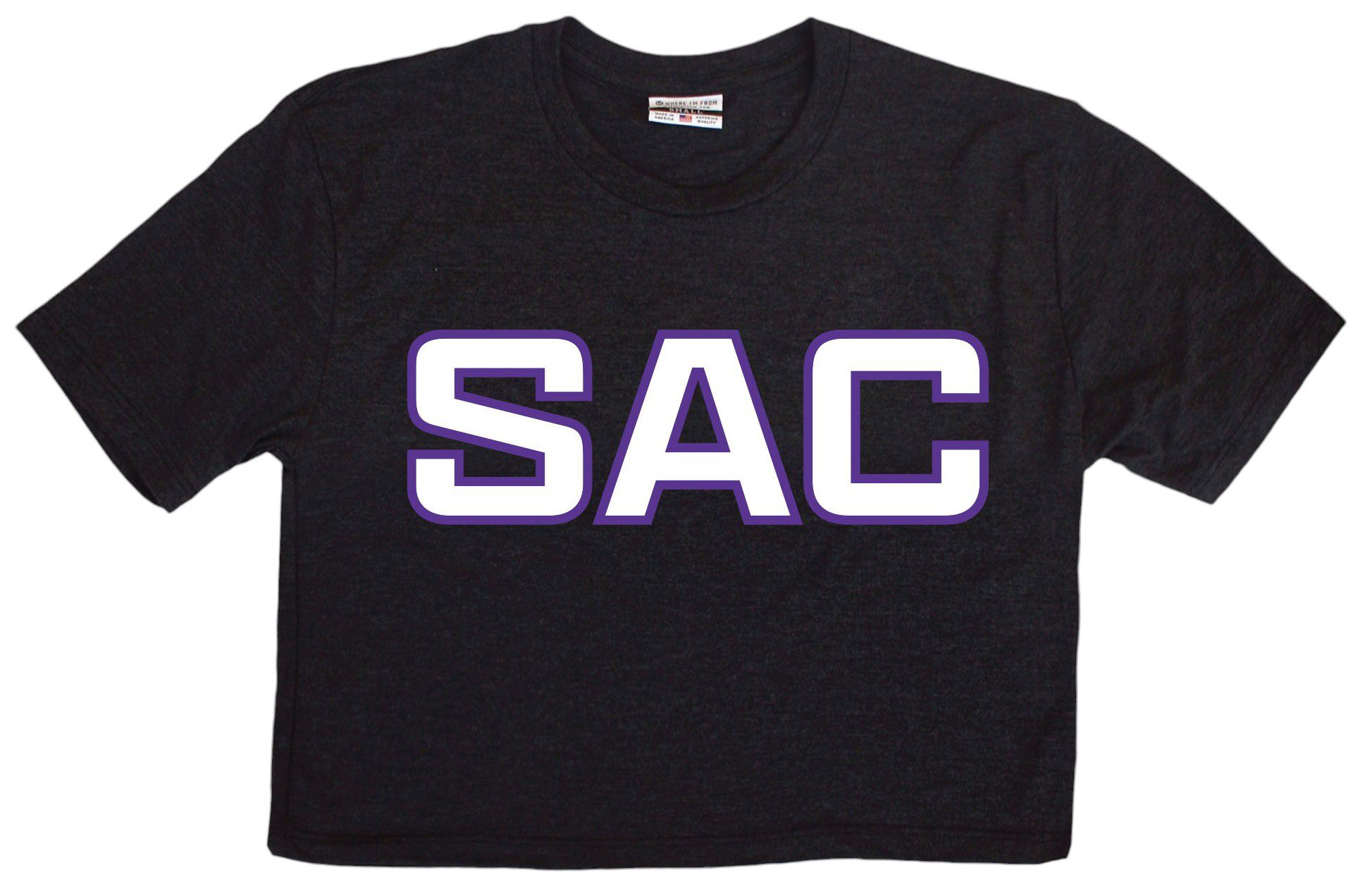 Where I'm From Women's Sacrimento 2Sided Double Zero Cropped T-Shirt product image