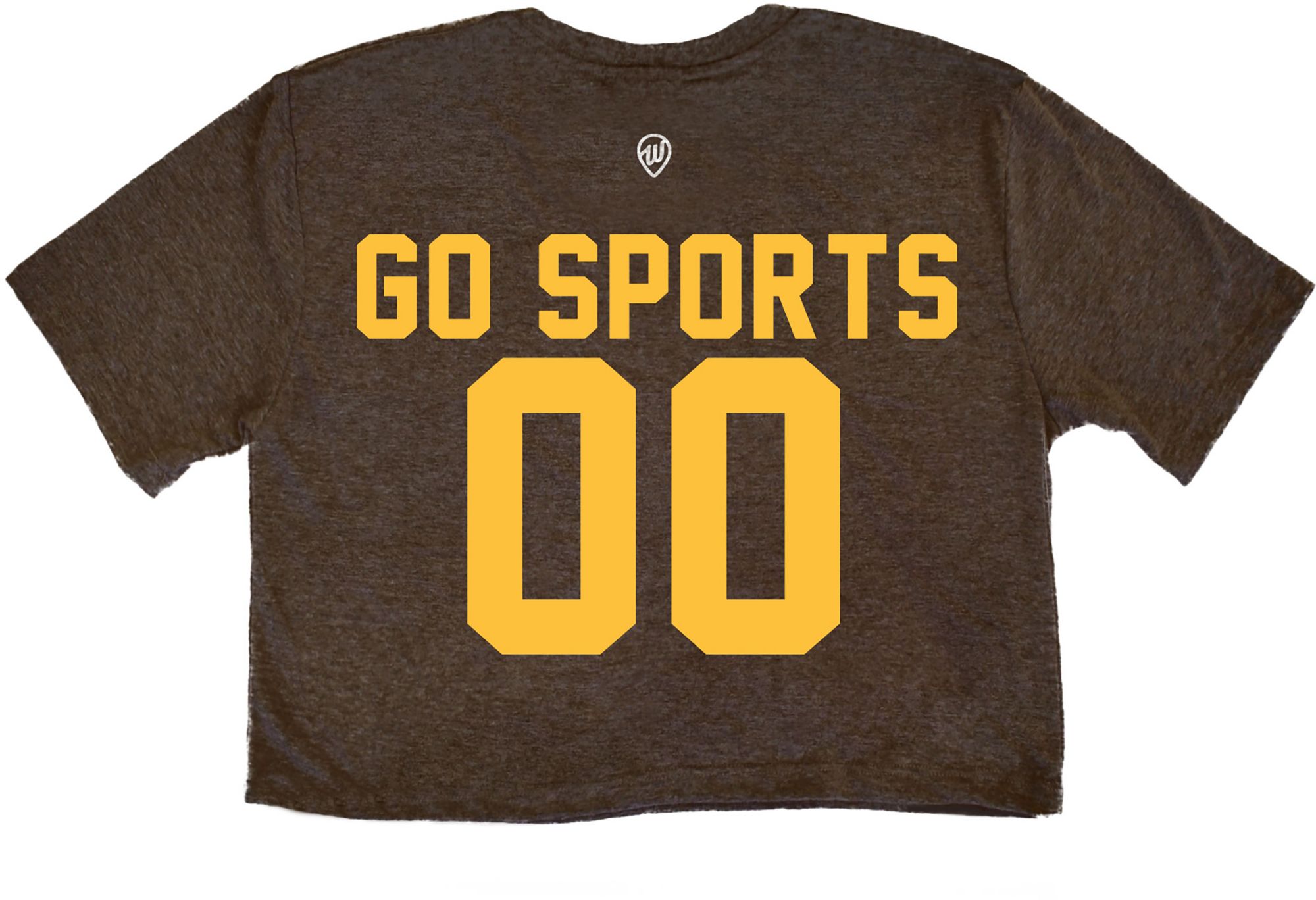 Where I'm From Adult San Diego Yellow 2Sided Cropped T-Shirt product image