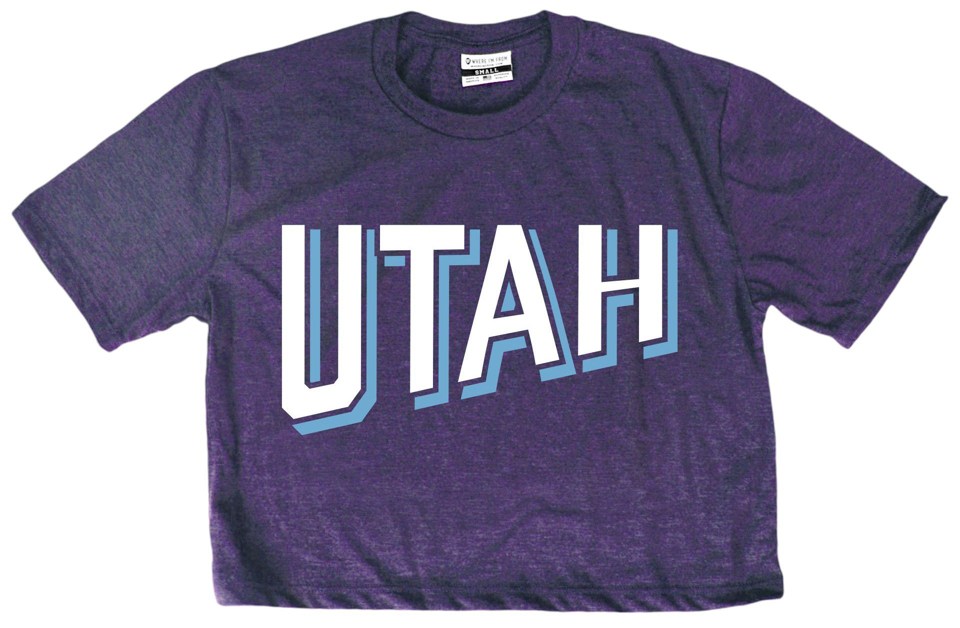Where I'm From Women's Utah 2Sided Double Zero Cropped T-Shirt product image