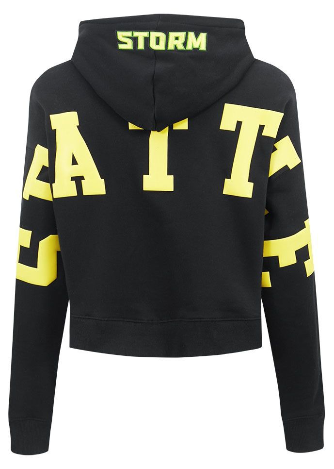 Pro Standard Women's Seattle Storm Black Wingspan Cropped Hoodie product image