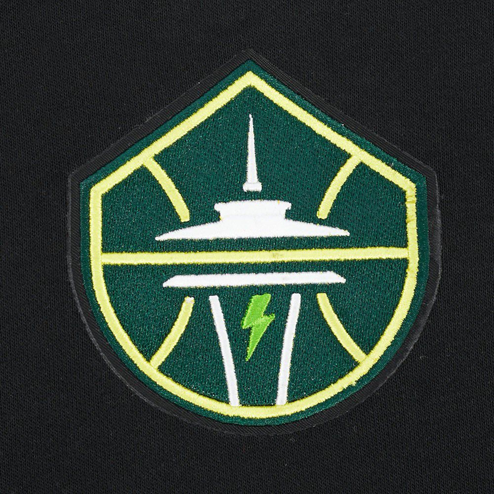Pro Standard Women's Seattle Storm Black Wingspan Cropped Hoodie product image