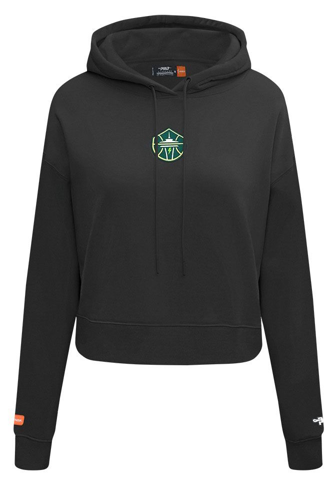 Pro Standard Women's Seattle Storm Black Wingspan Cropped Hoodie product image