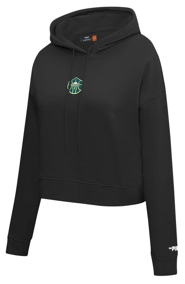 Pro Standard Women's Seattle Storm Black Wingspan Cropped Hoodie product image