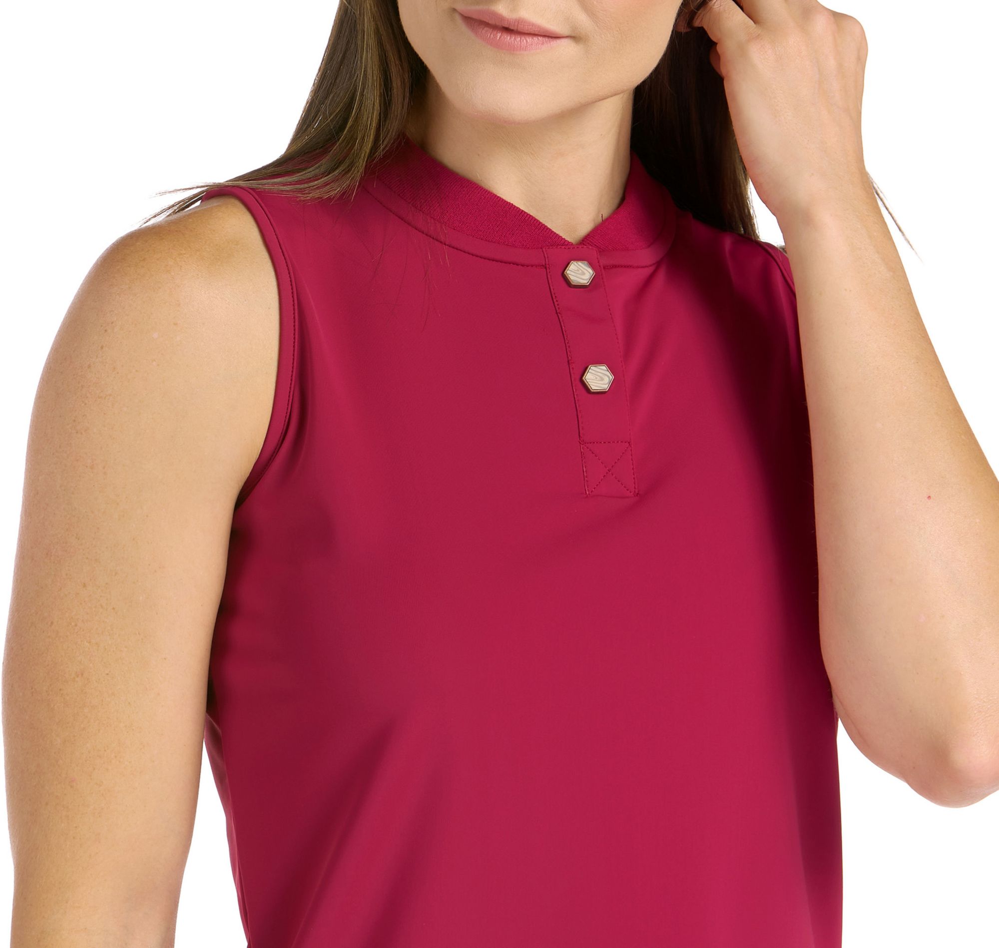 SwingDish Women's Sleeveless Emery Golf Polo