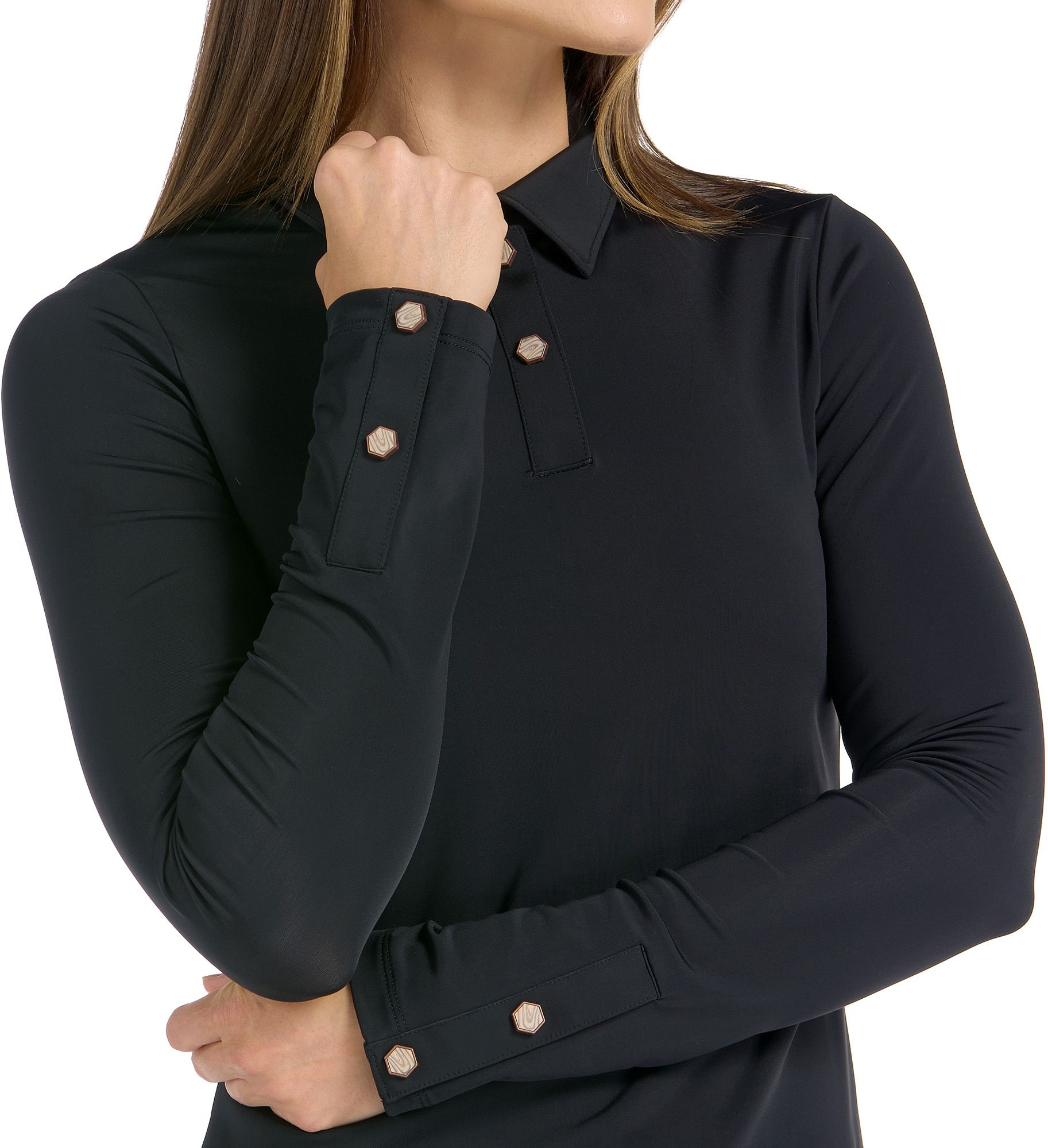 SwingDish Women's Long Sleeve Clara Golf Polo