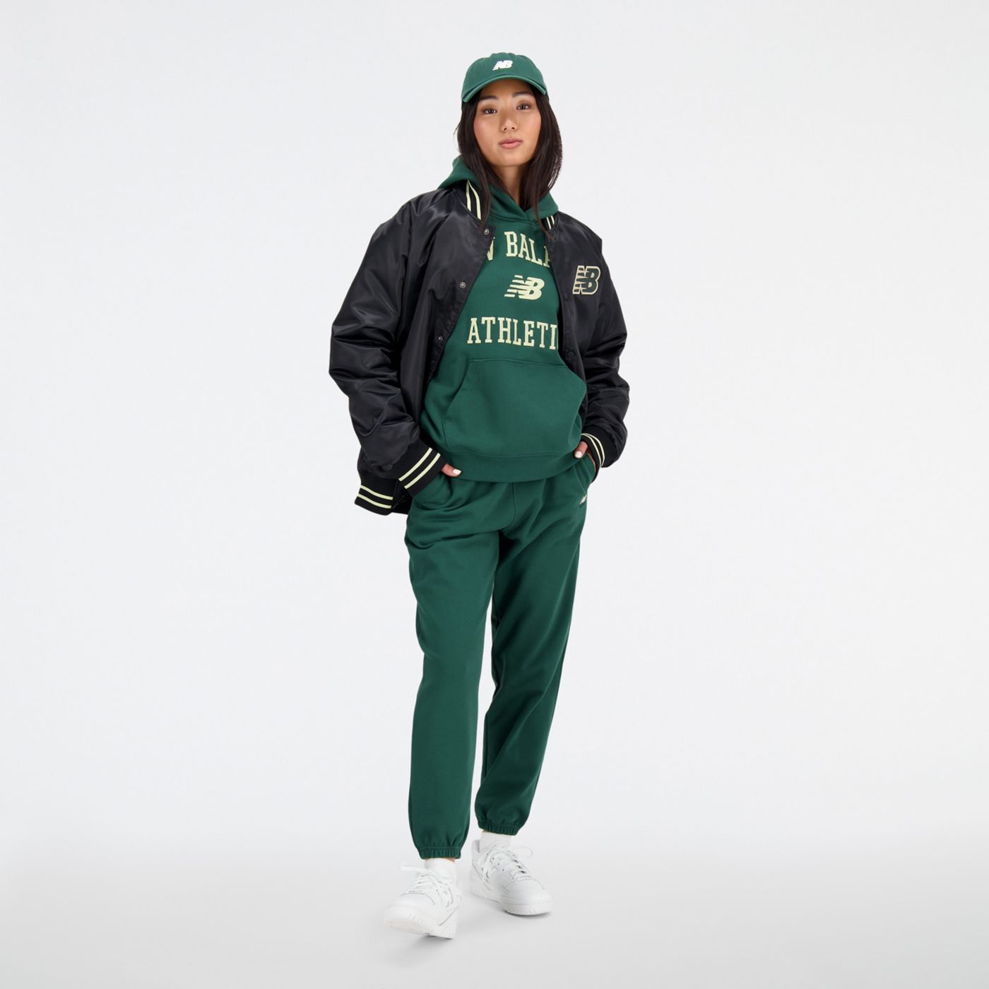 New balance fleece hoodie best sale