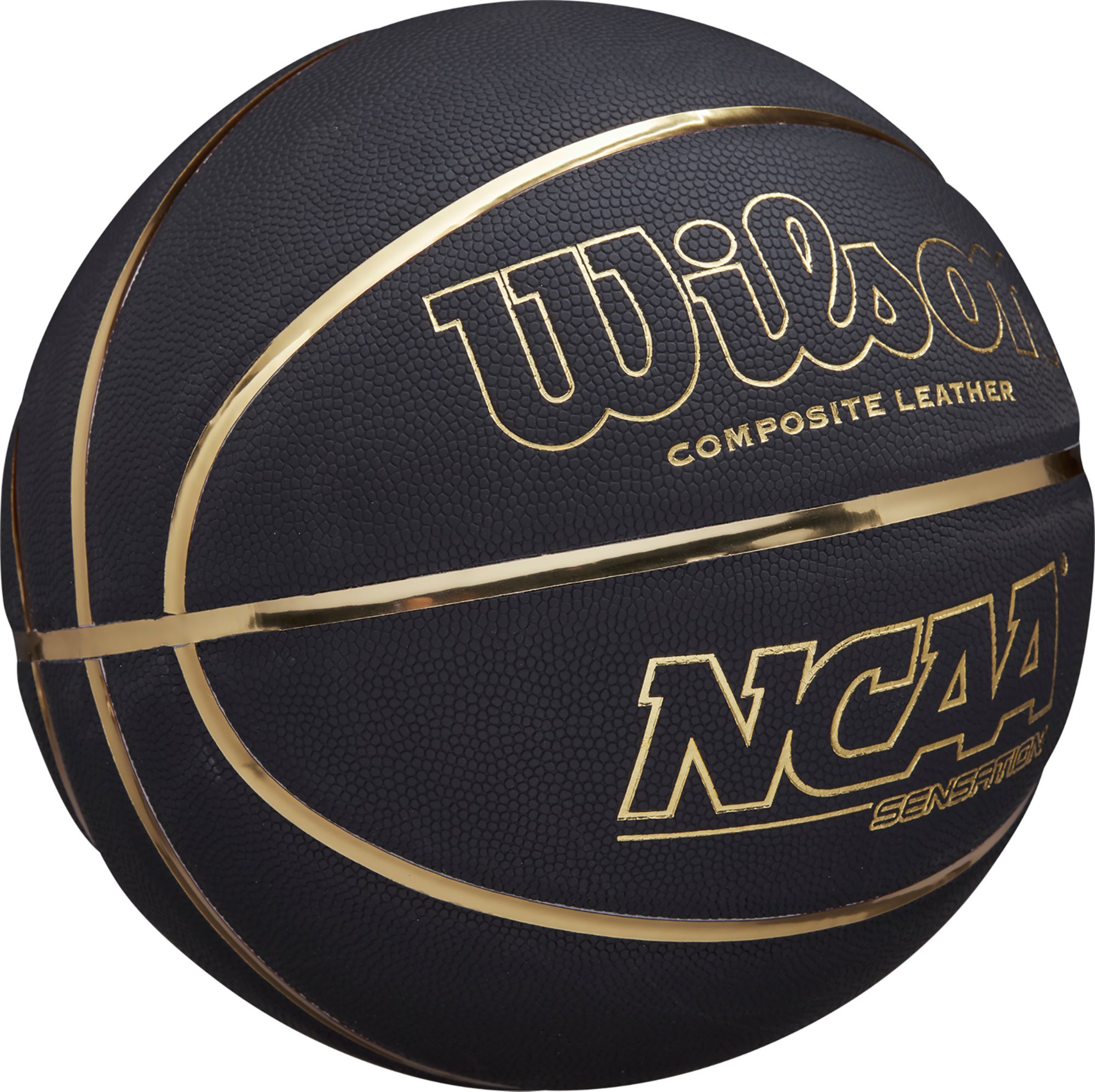 Wilson NCAA Sensation Premium Black and Gold Basketball 29.5 product image