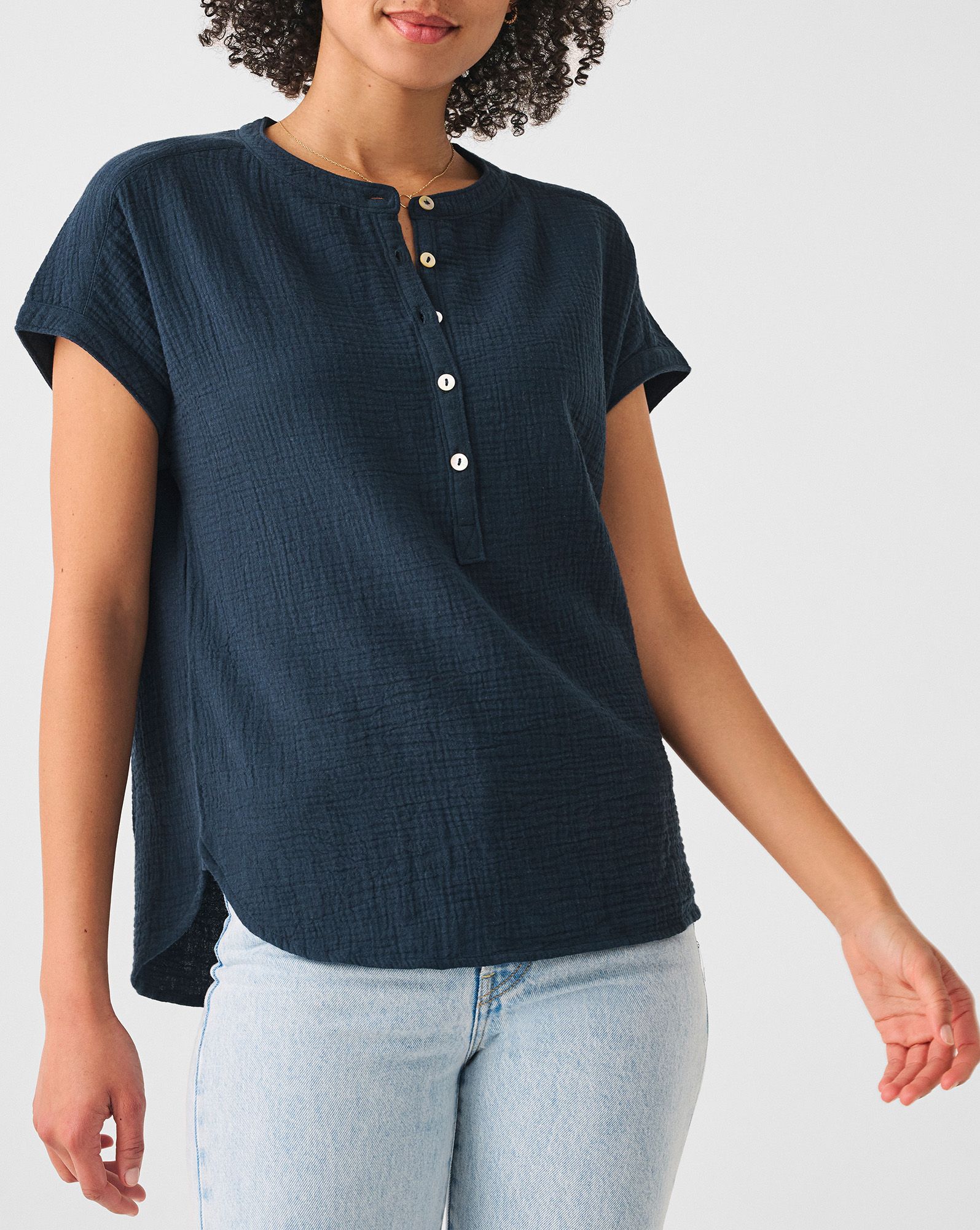 Faherty Women's Dream Gauze Cotton T-Shirt product image