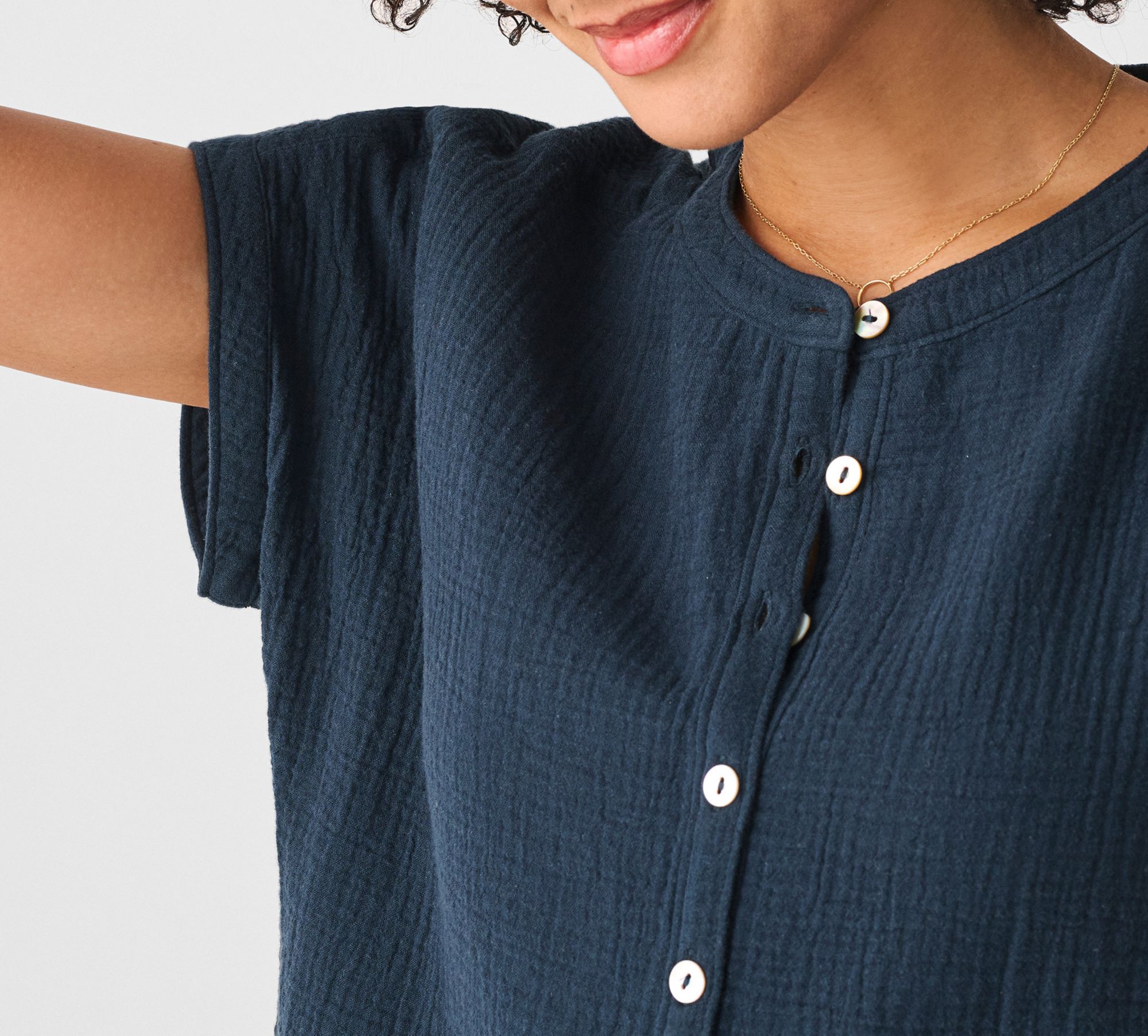 Faherty Women's Dream Gauze Cotton T-Shirt product image