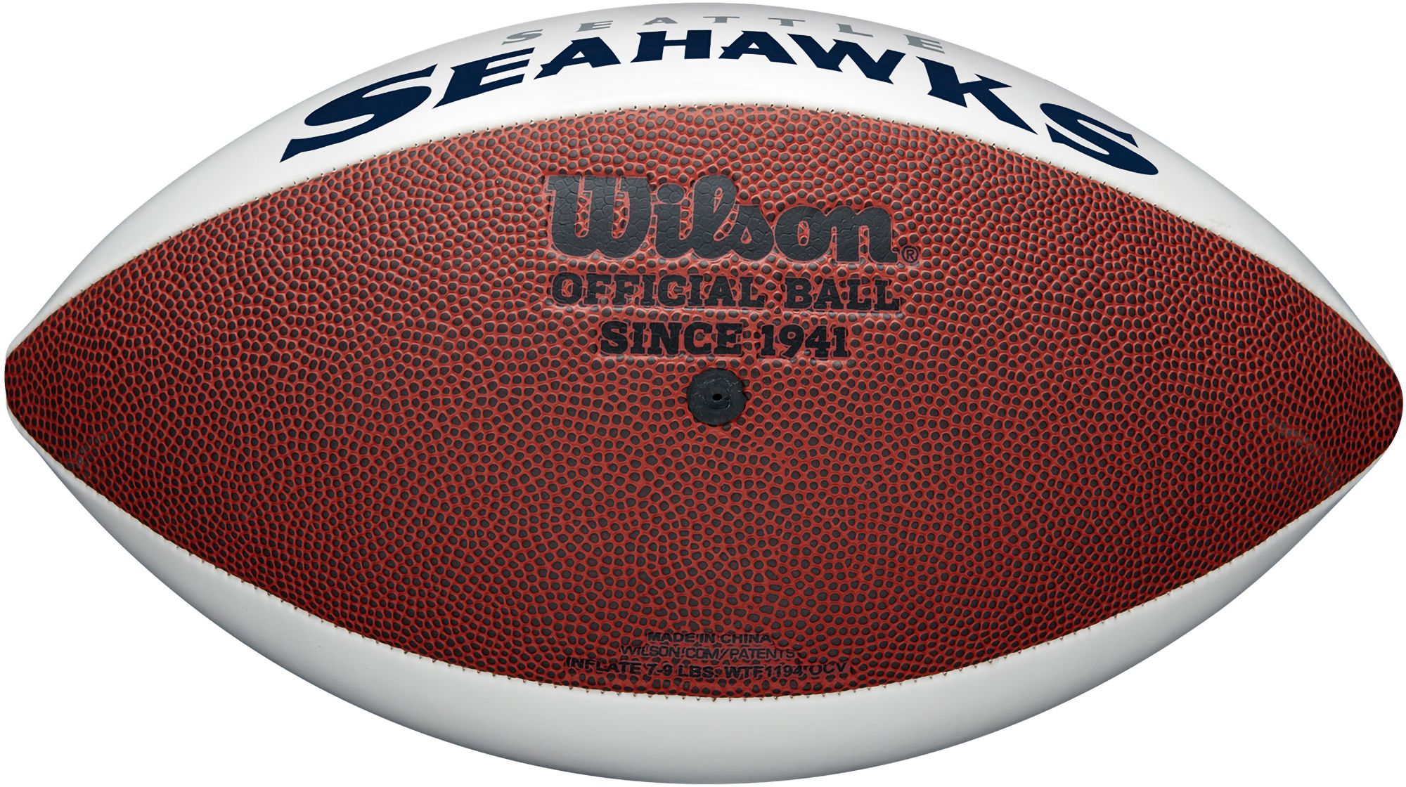 Wilson Seattle Seahawks Autograph Official Size 11'' Football