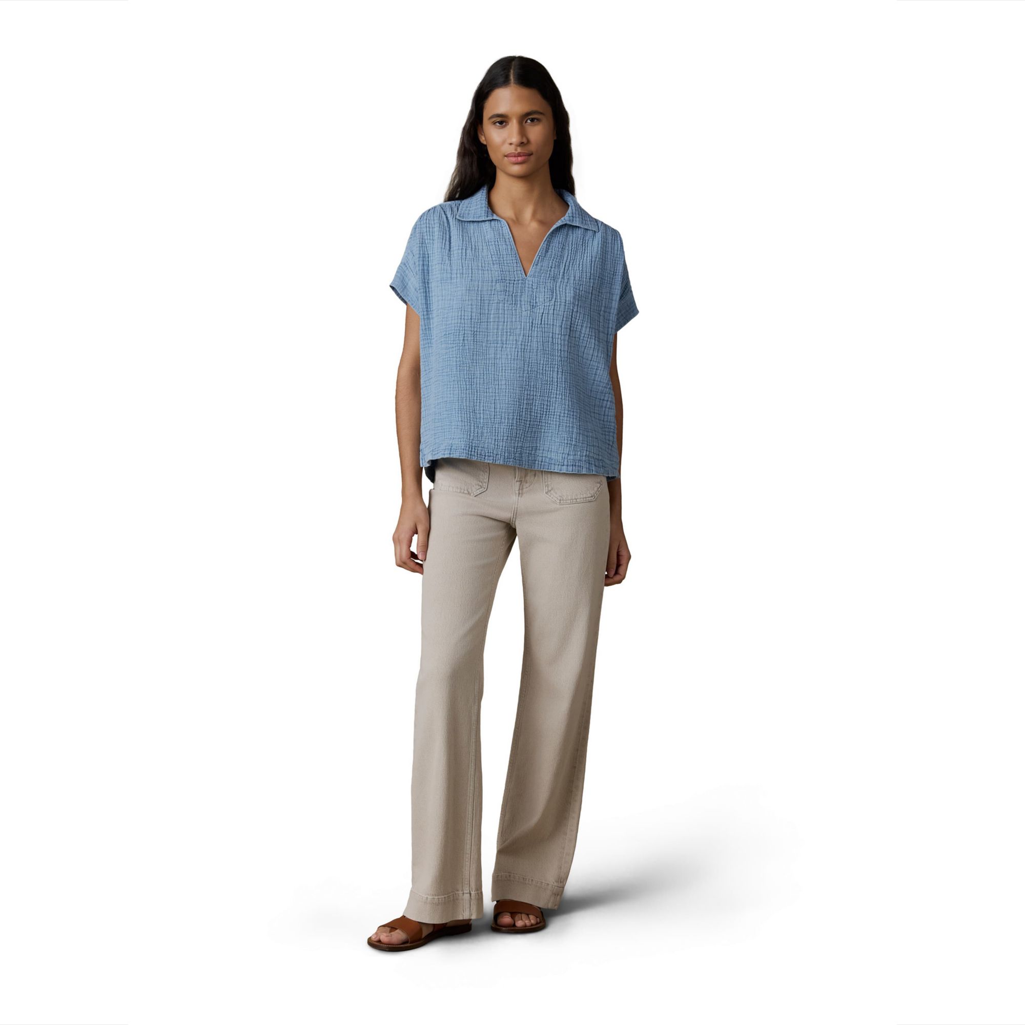 Faherty Women's Dune Cotton Gauze Zoe Top product image