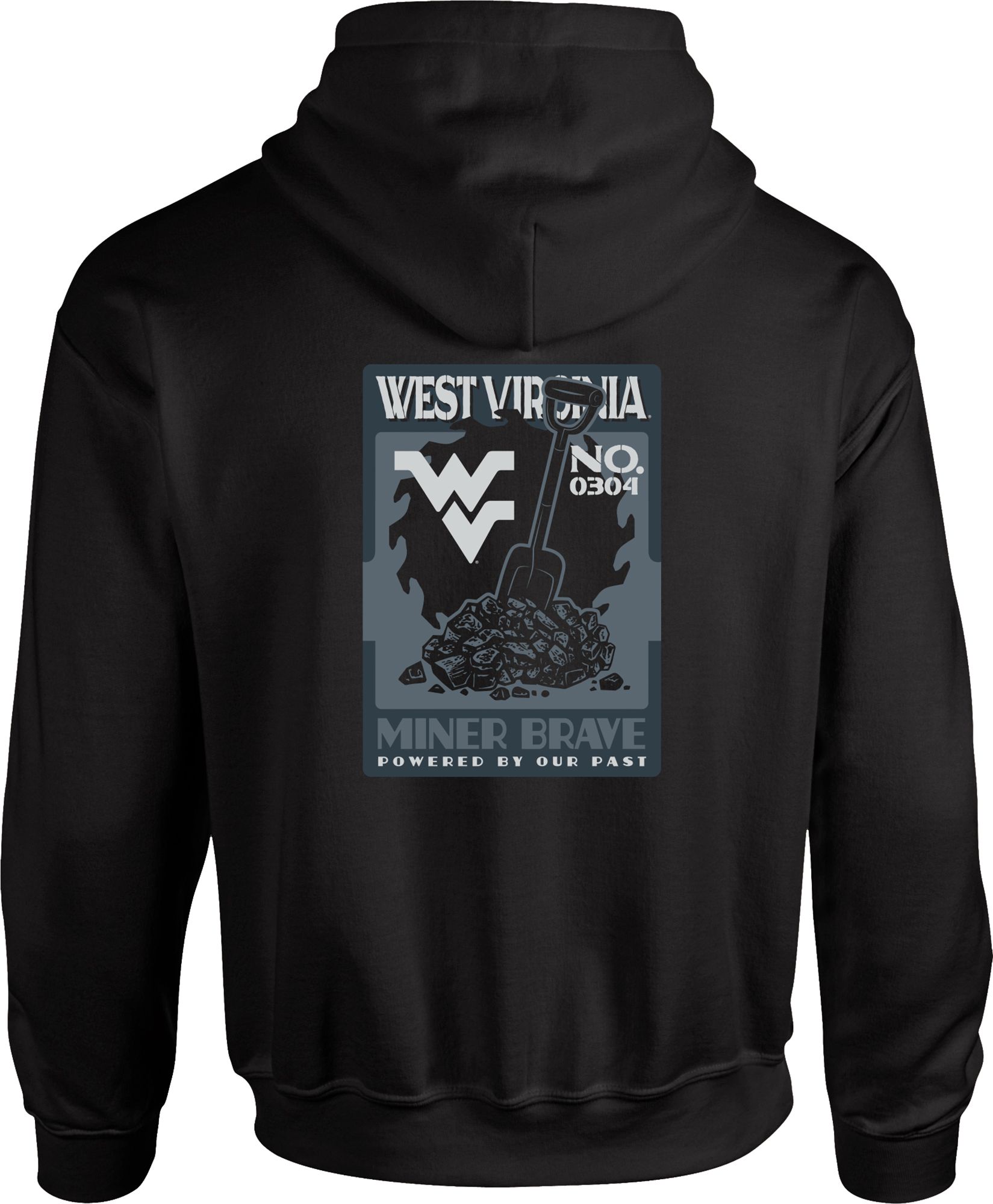 Image One Men's West Virginia Mountaineers Black Coal Hoodie product image
