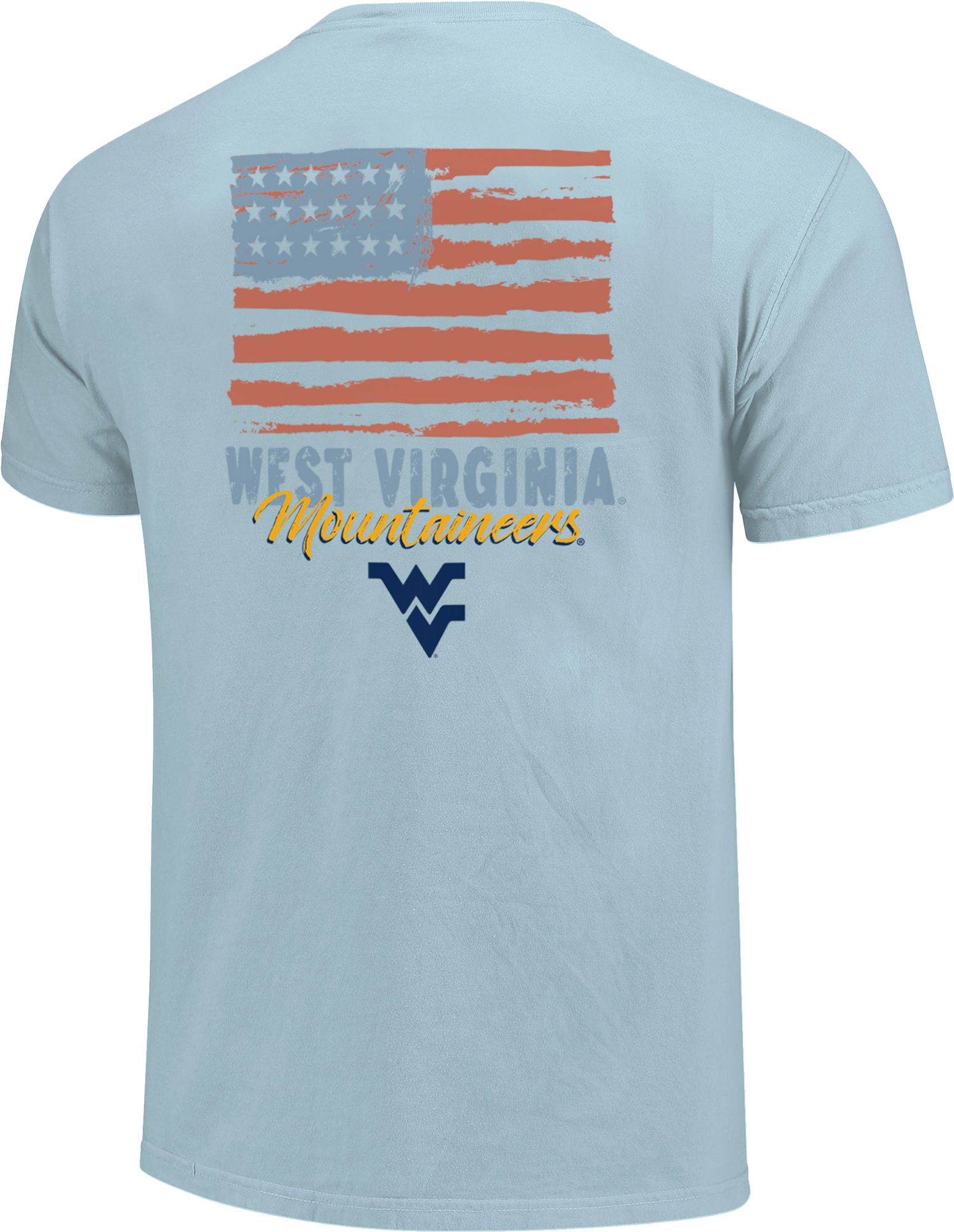 Image One Adult West Virginia Mountaineers Americana Light Blue T-Shirt product image