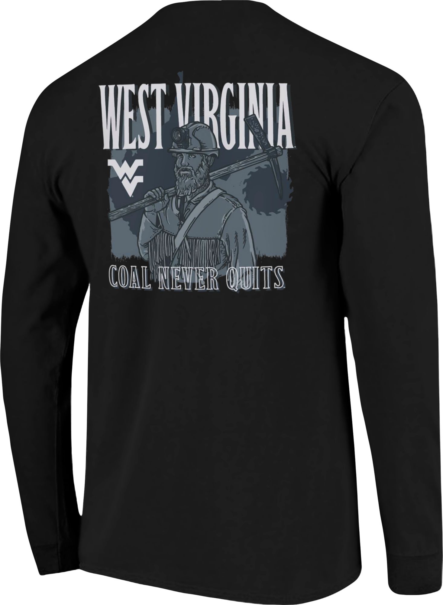 Image One Men's West Virginia Mountaineers Coal Country Long Sleeve T-Shirt product image