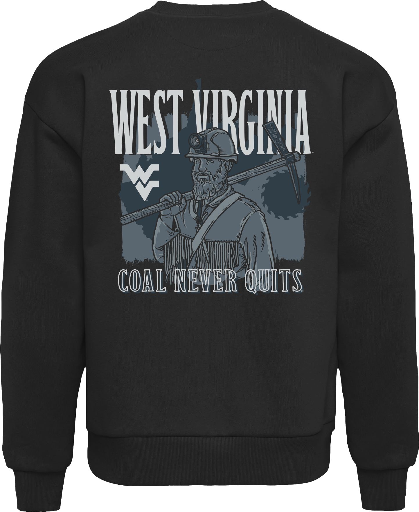 Image One Men's West Virginia Mountaineers Coal Country Crew Neck Sweatshirt product image