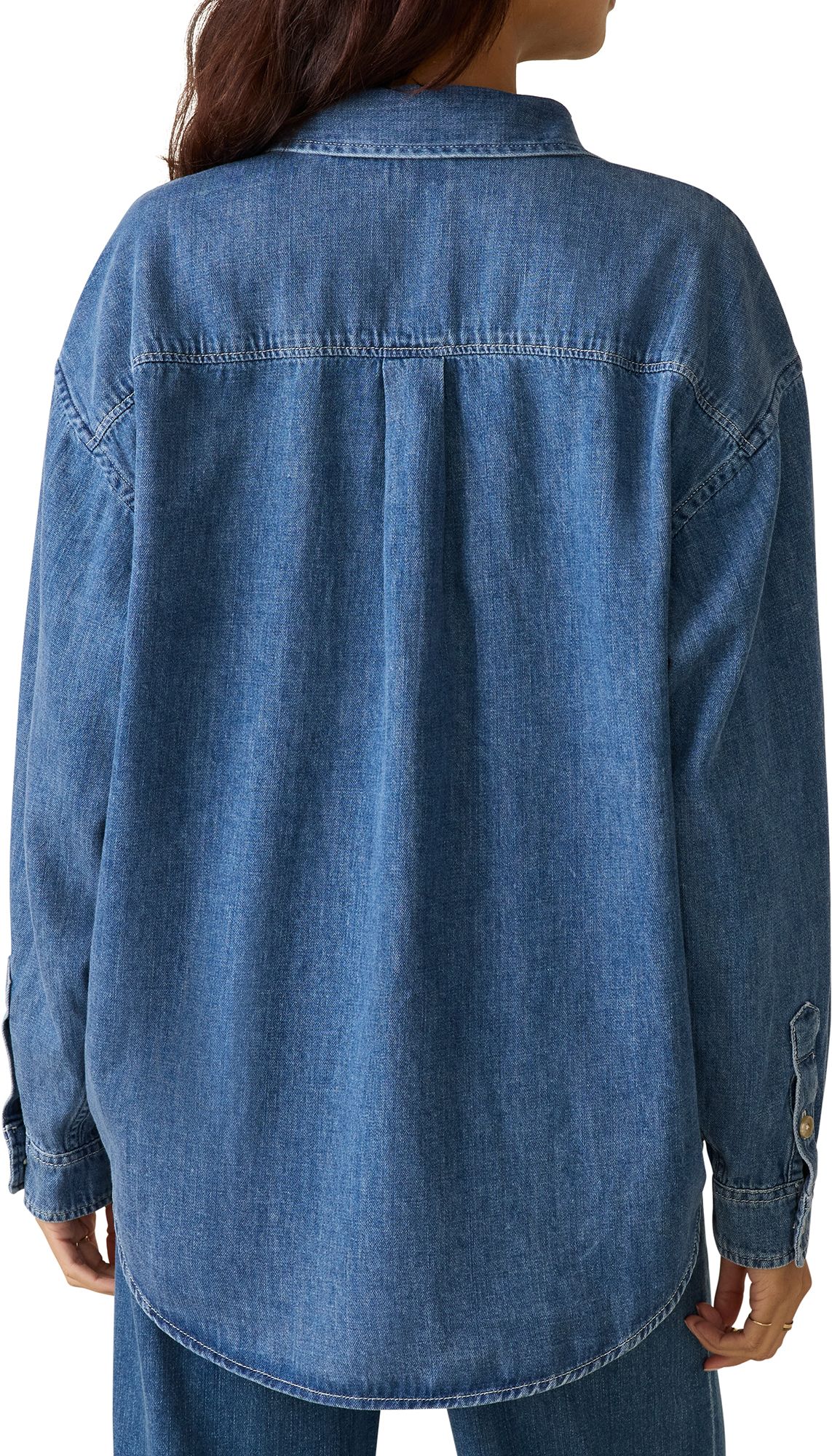 Faherty Women's Sunfair Denim Shirt product image