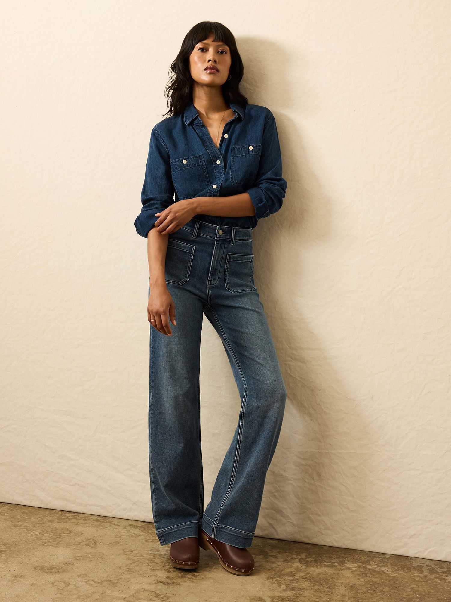 Faherty Women's Tried & True Chambray Shirt product image