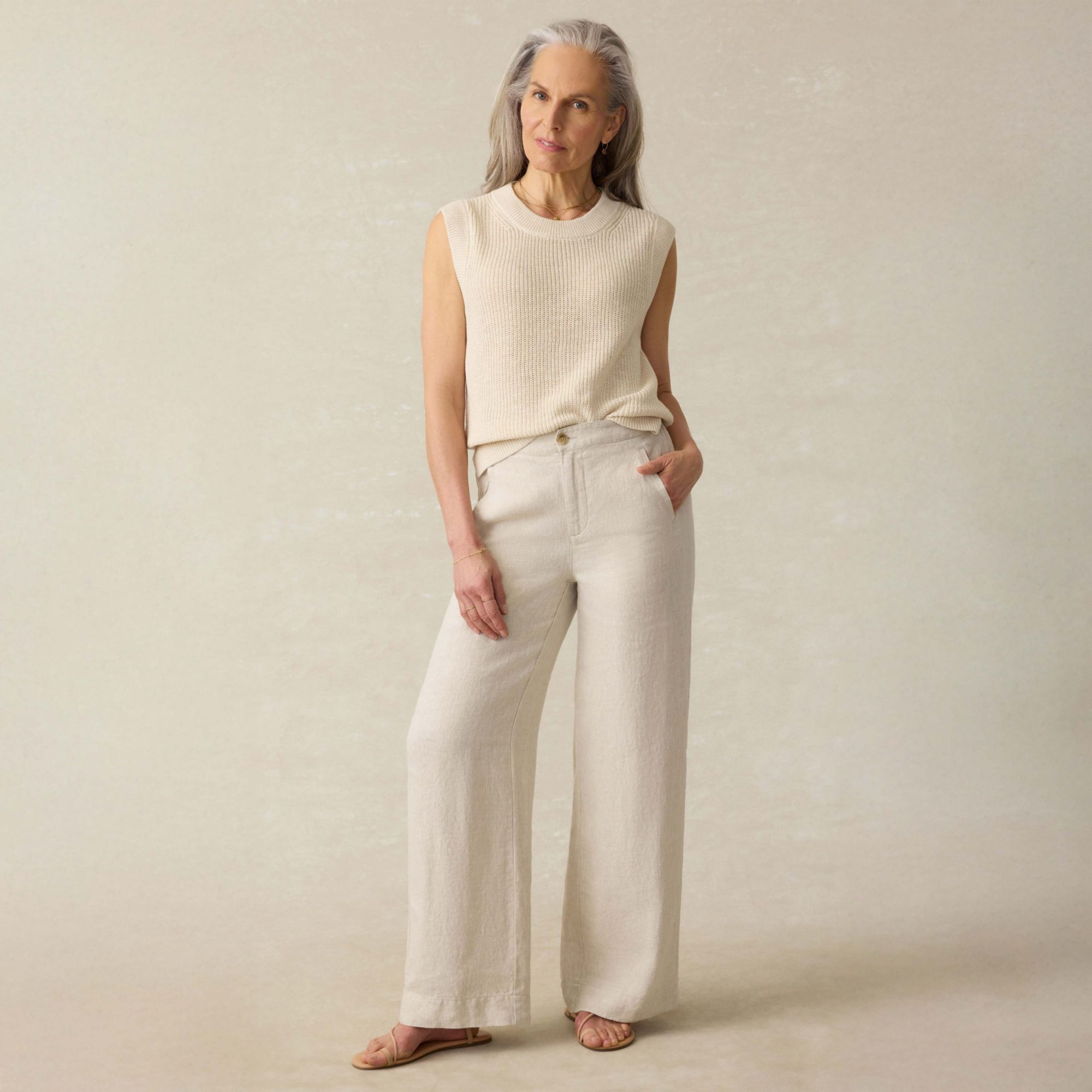 Faherty Women's Miramar Linen Sweater Tank product image