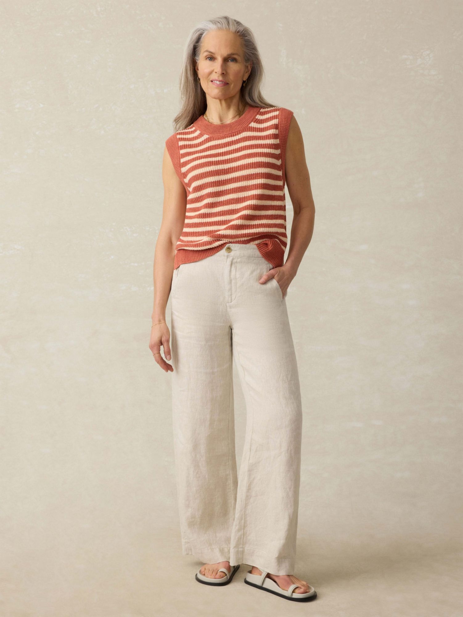 Faherty Women's Miramar Linen Sweater Tank product image