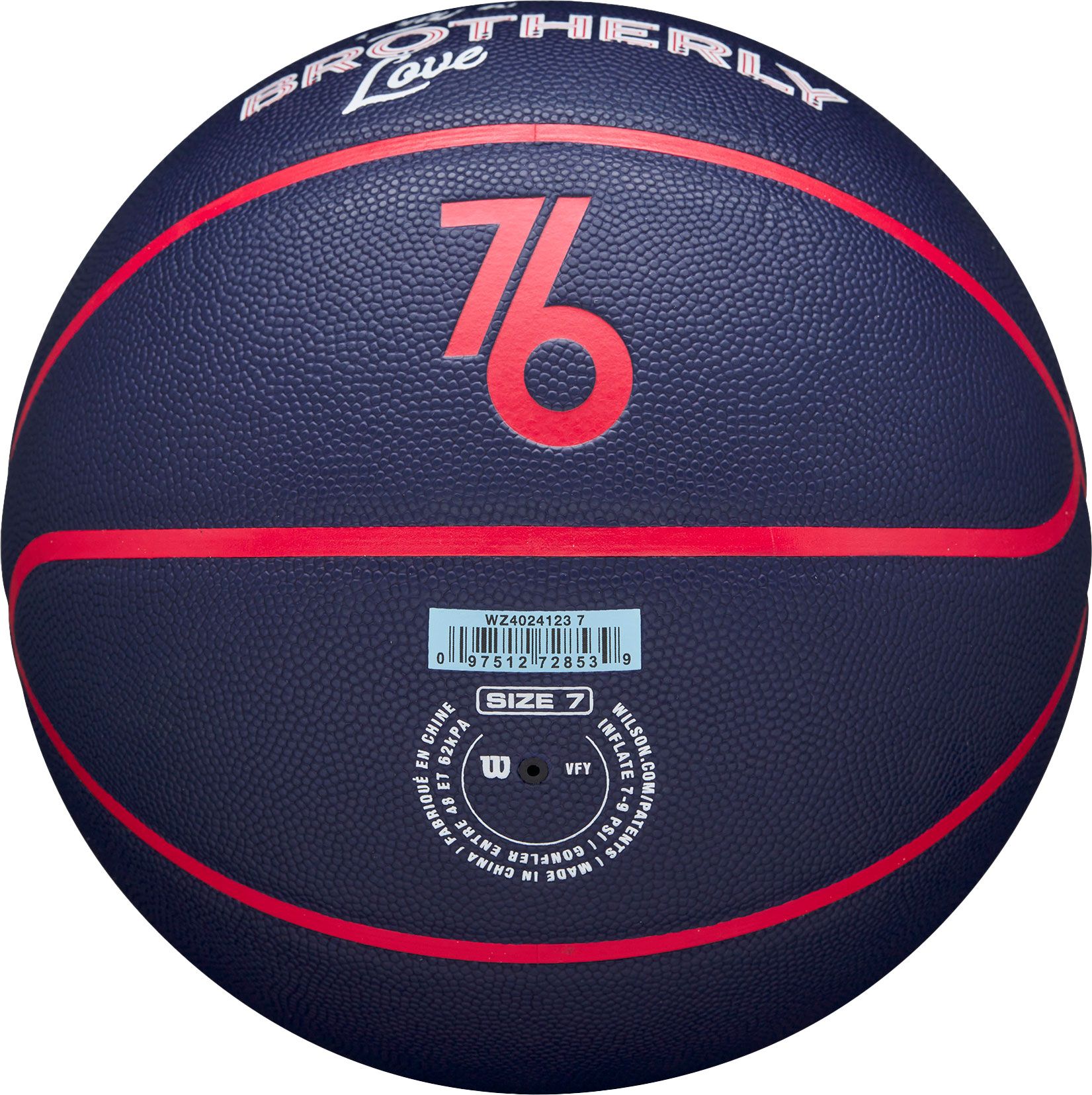 Wilson 2023-24 City Edition Philadelphia 76ers Full Size Collector Basketball