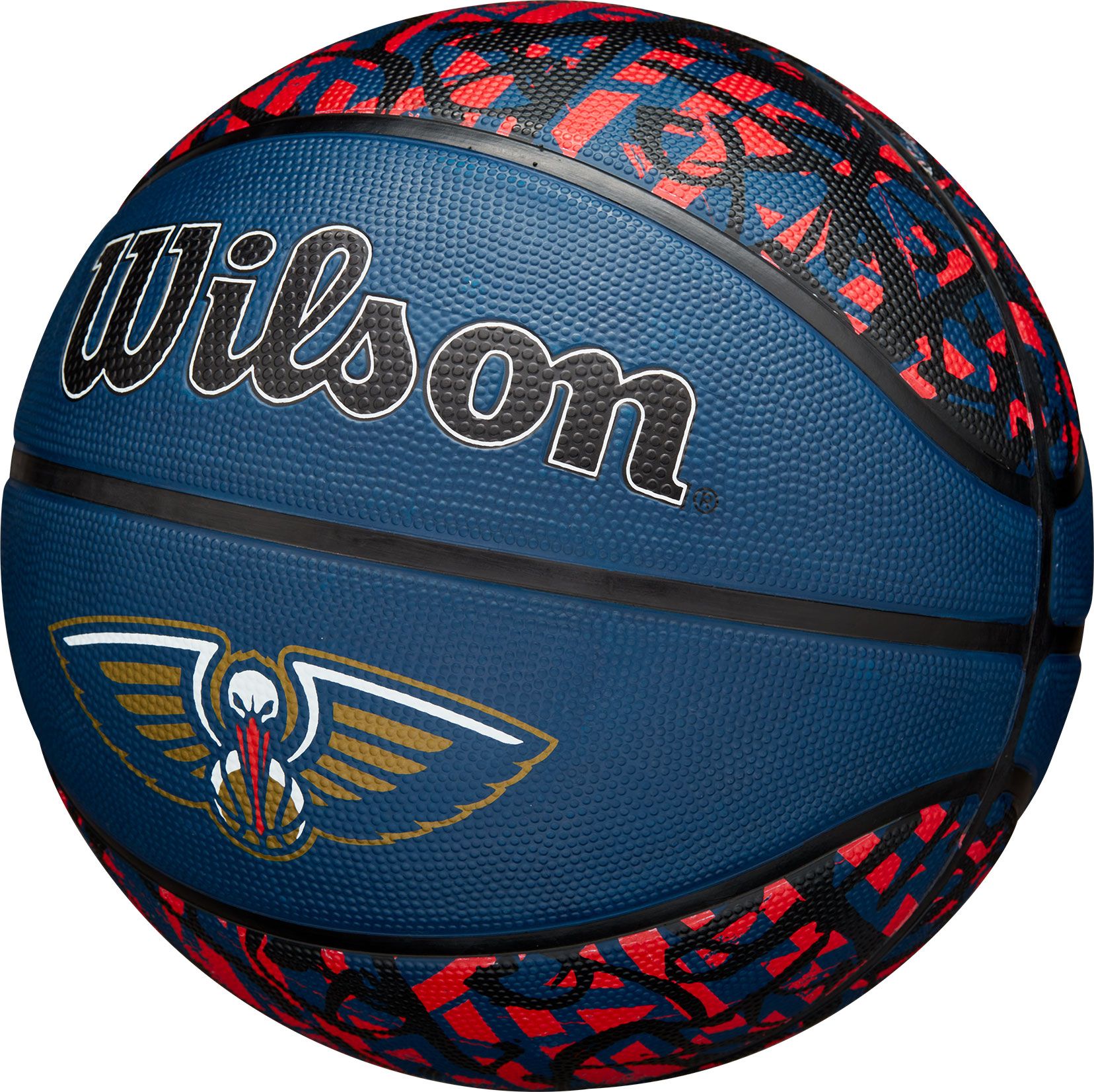 Wilson New Orleans Pelicans Graffiti Full Size Basketball product image