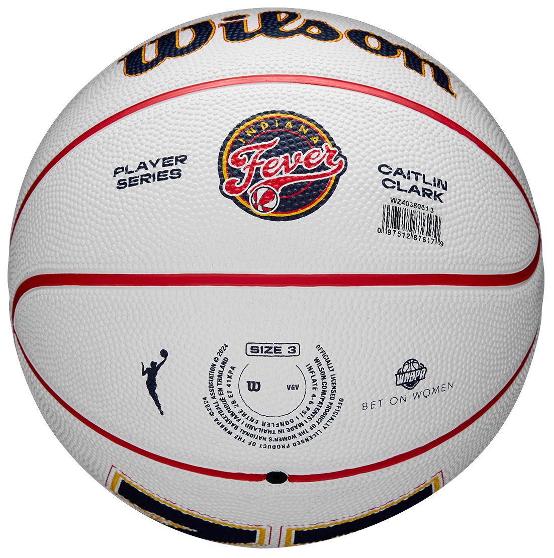 Wilson Indiana Fever Caitlin Clark Mini Icon Basketball product image