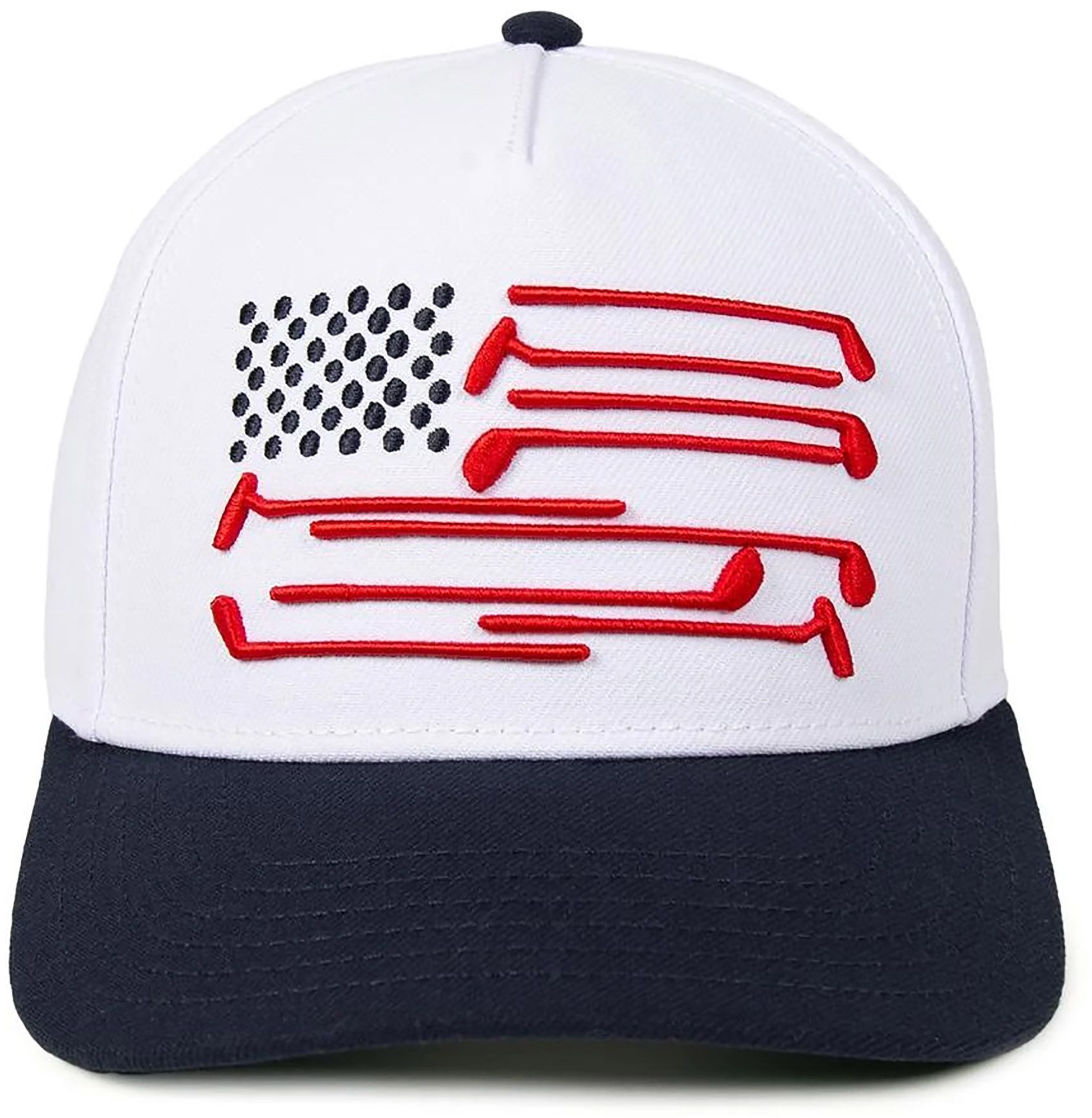 Barstool Sports Men's White Flag Snapback Adjustable Hat product image