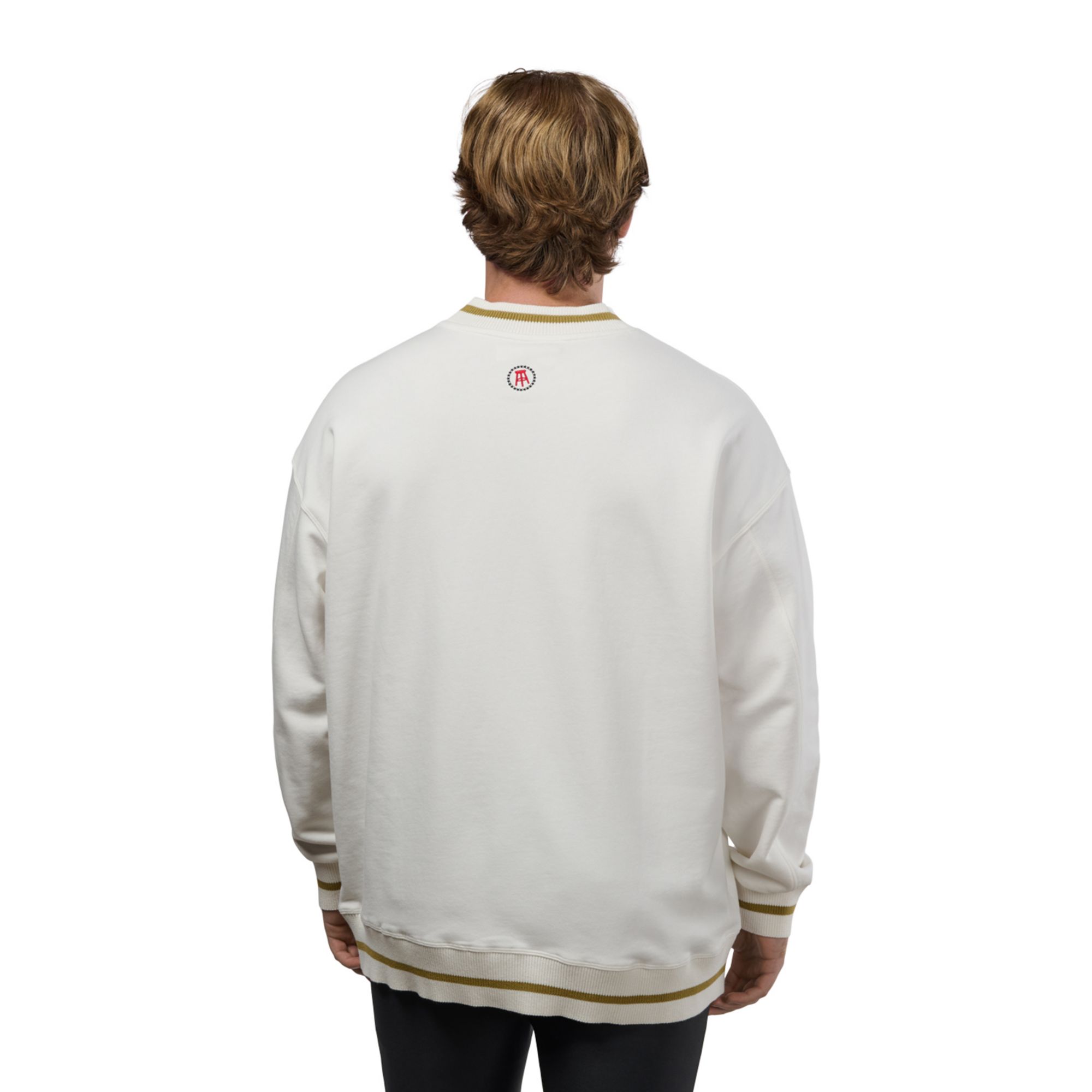 Barstool Sports Men's Kentucky Derby 2026 White Authentic Ribbed Crewneck Sweatshirt product image