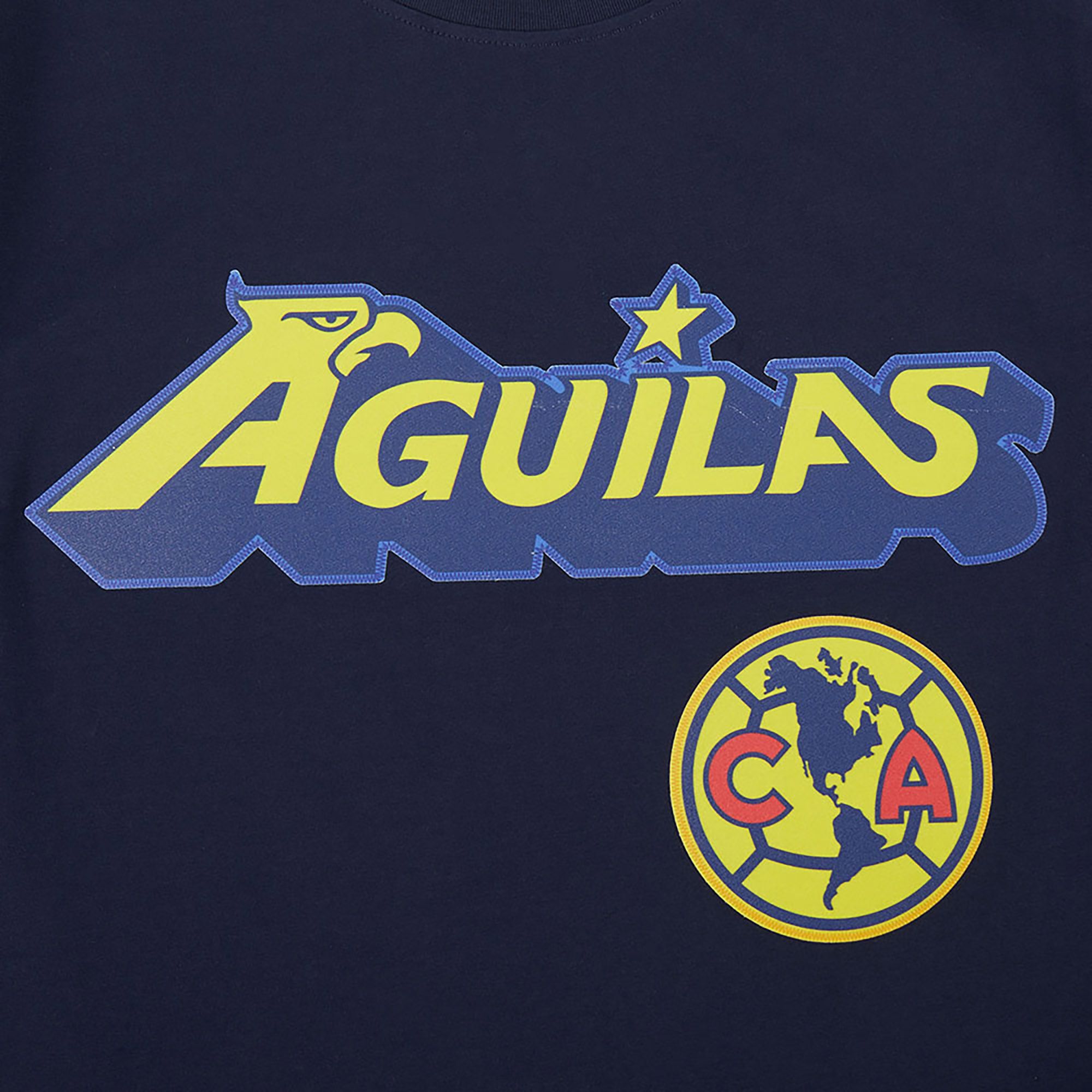 Pro Standard Adult Club America Navy Alternate Team Logo Taping T-Shirt product image