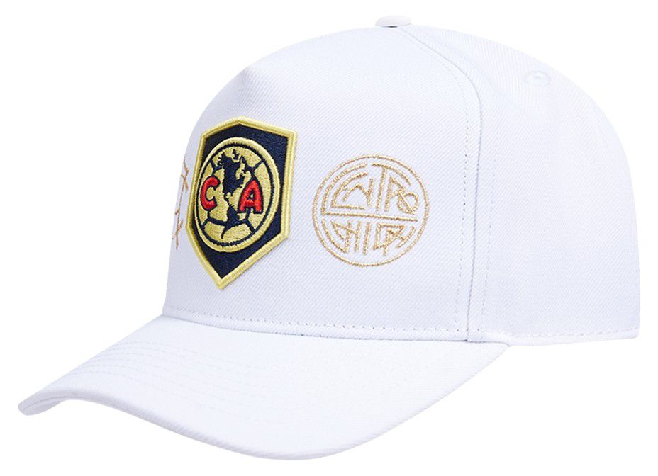 Pro Standard Men's Club Amercia White Multi-Graphic Snapback Adjustable Hat product image