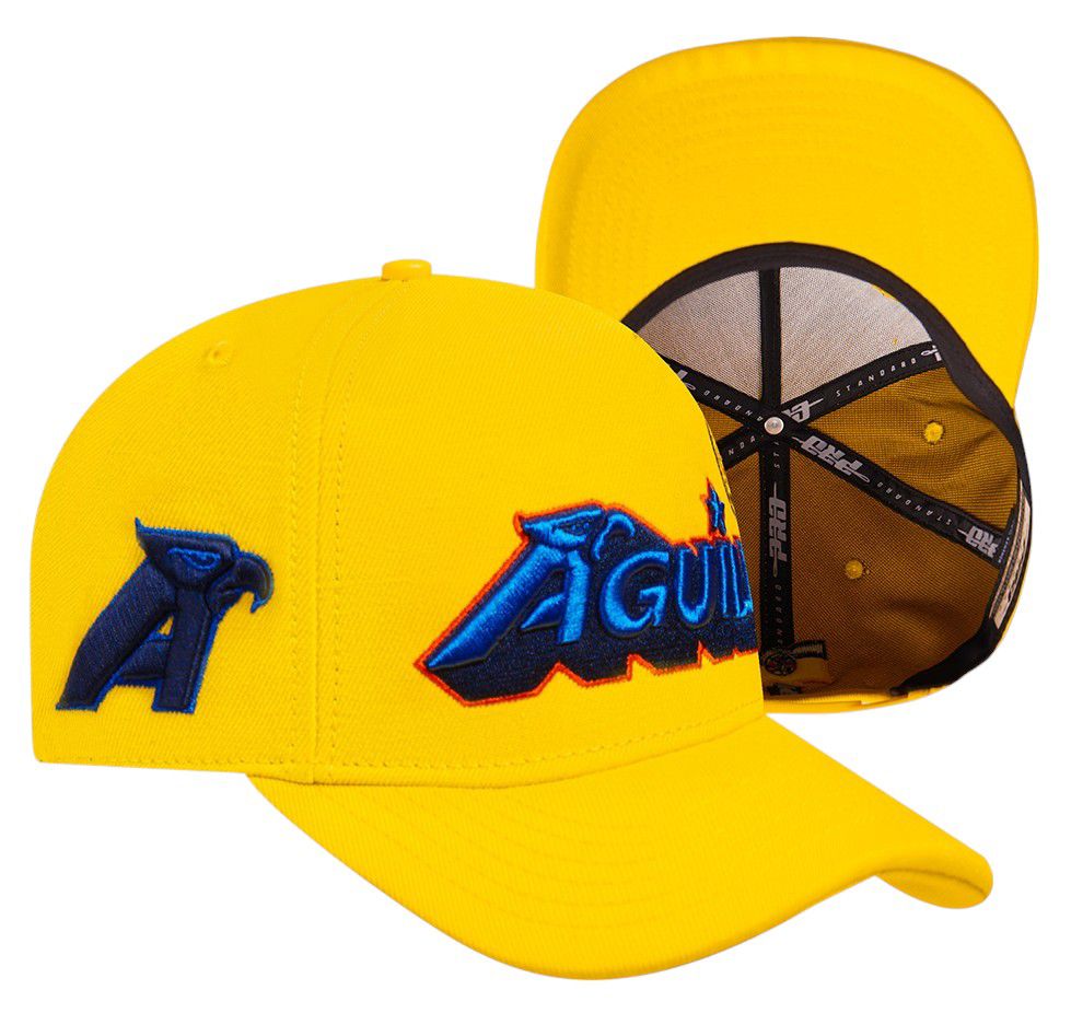 Pro Standard Men's Club America Yellow Multi-Graphic Snapback Adjustable Hat product image