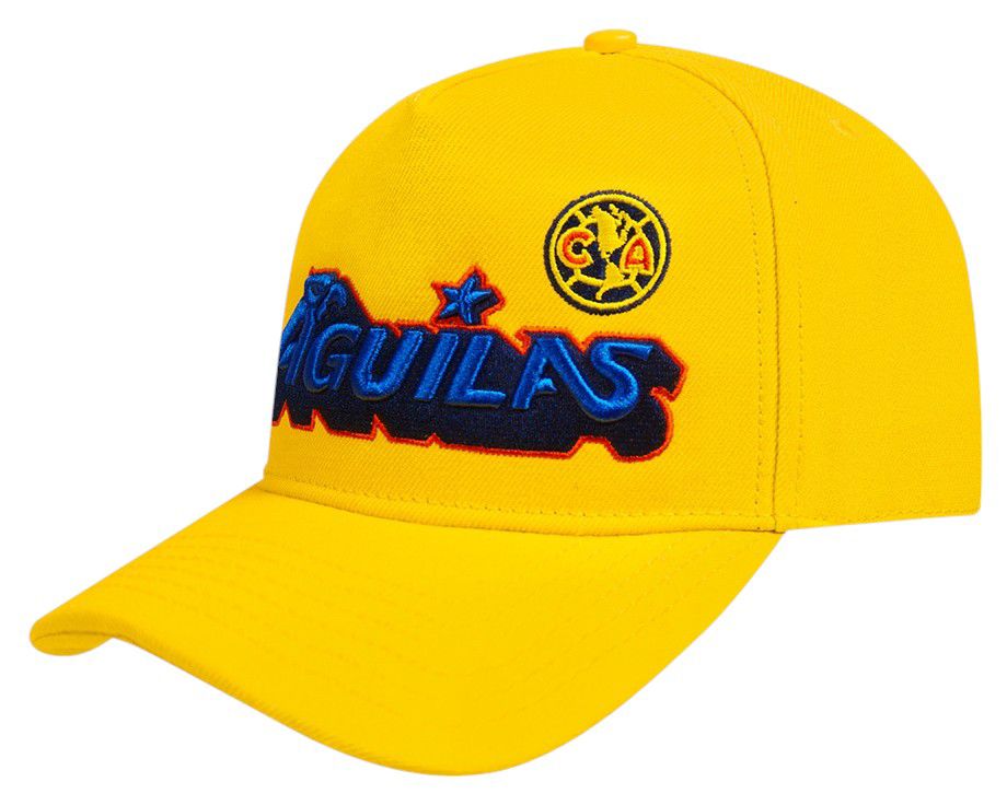 Pro Standard Men's Club America Yellow Multi-Graphic Snapback Adjustable Hat product image