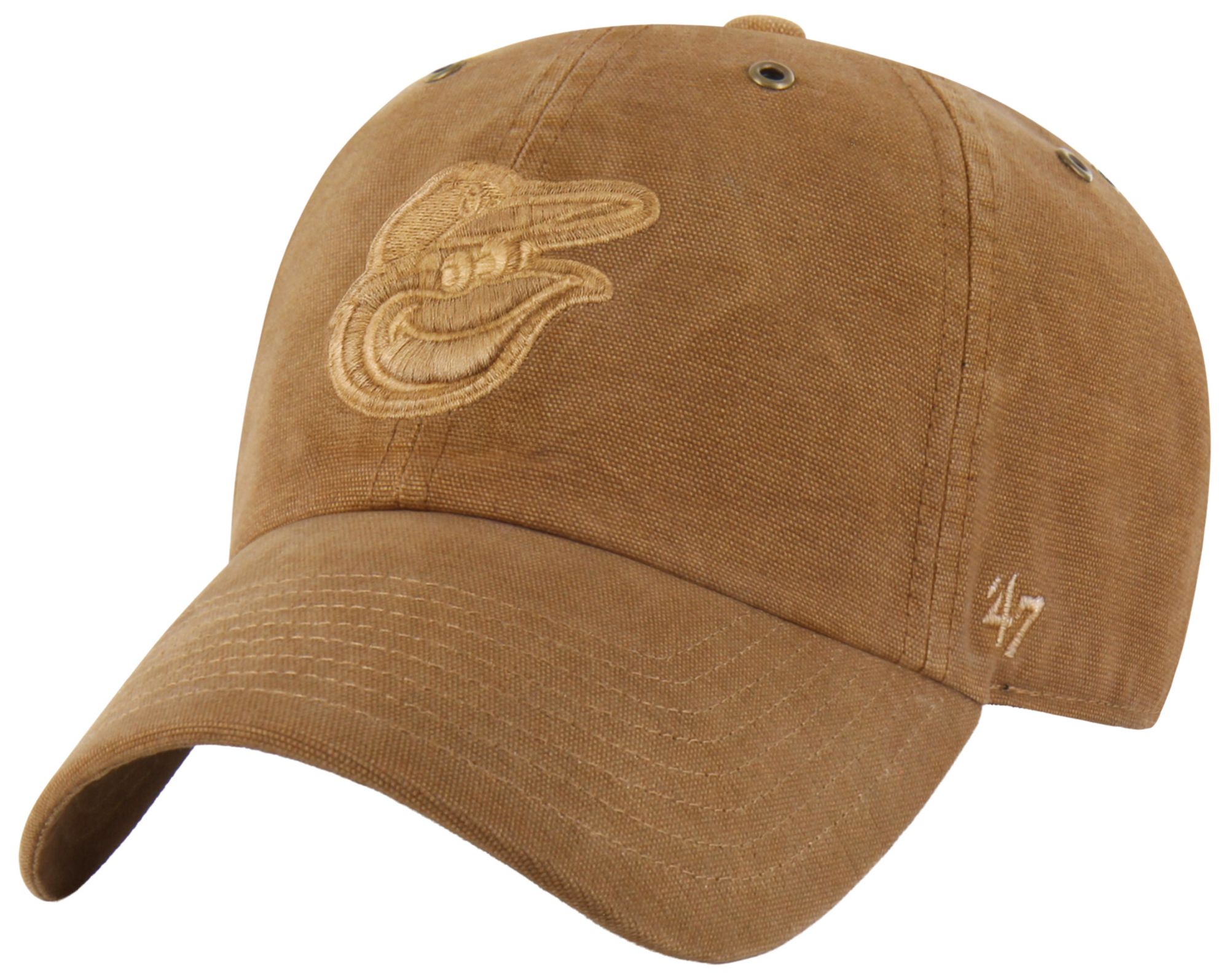 Carhartt x '47 Adult Baltimore Orioles Brown Garment Dyed Clean Up Adjustable Hat product image