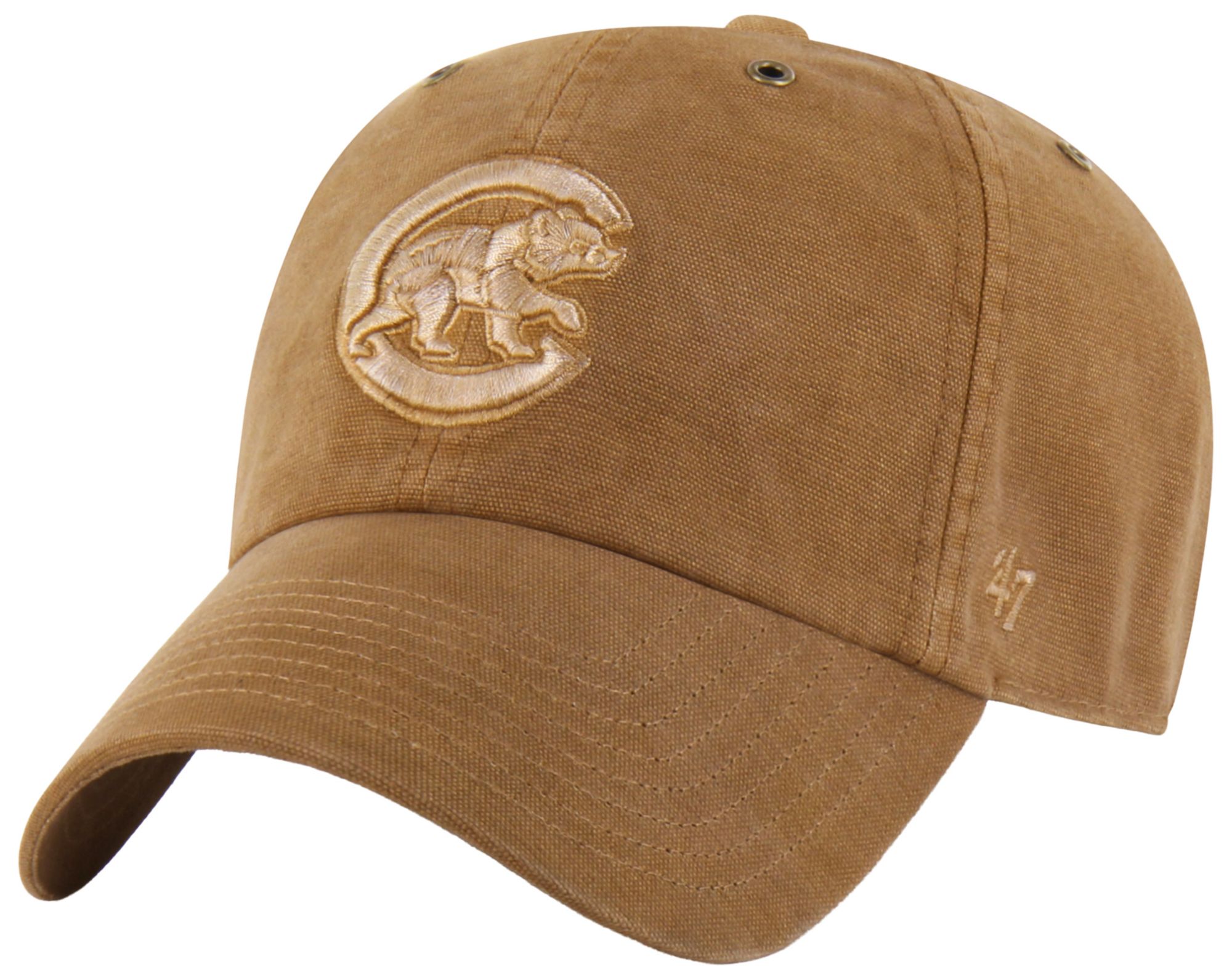 Carhartt x '47 Adult Chicago Cubs Brown Garment Dyed Clean Up Adjustable Hat product image