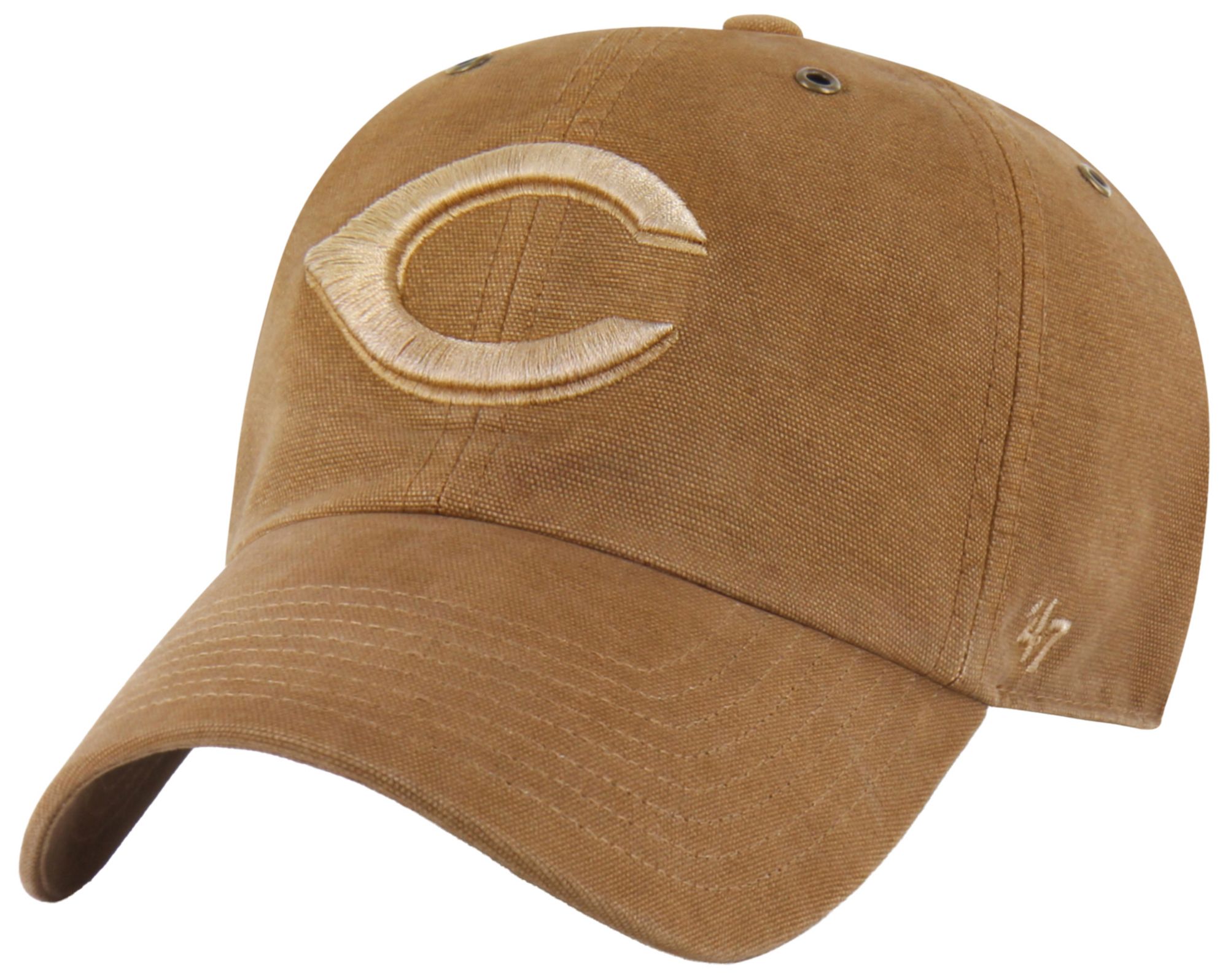 Carhartt x '47 Adult Cincinnati Reds Brown Garment Dyed Clean Up Adjustable Hat product image